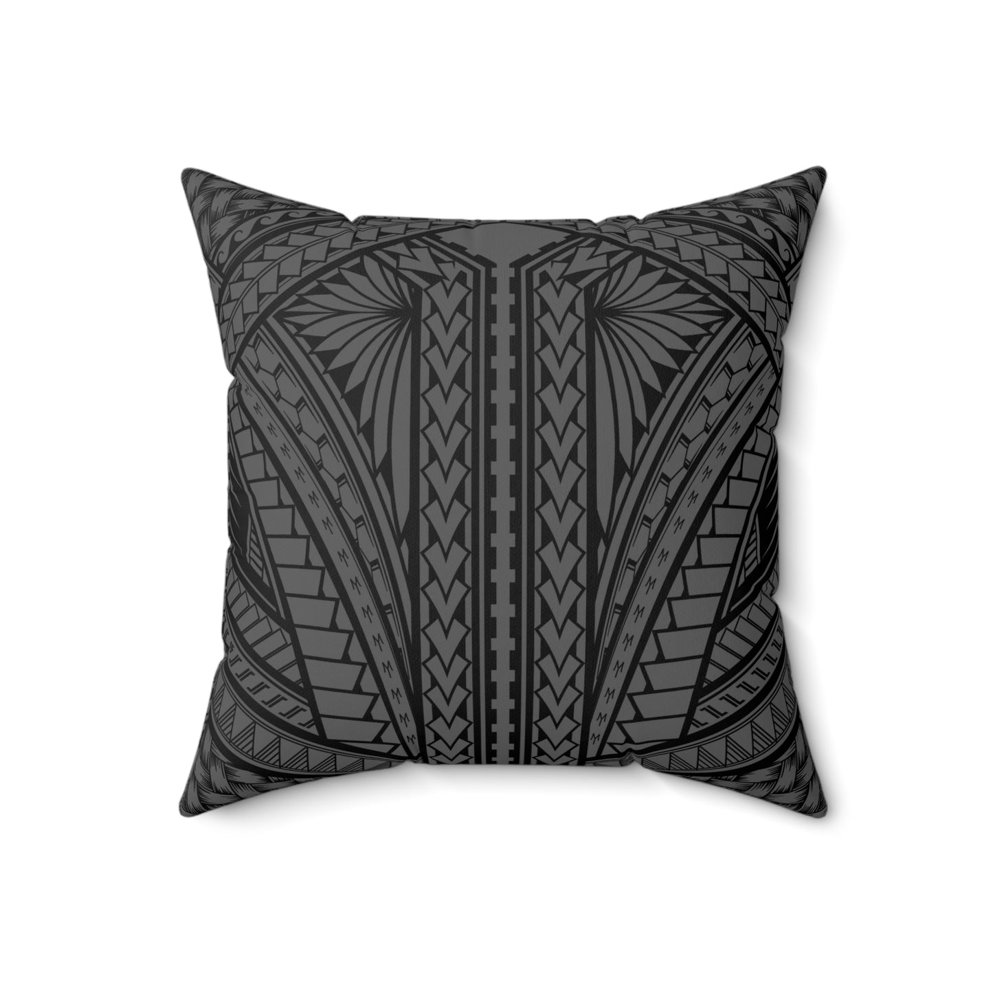 USO Faux Suede Square Pillow USO Samoa Tribal Pillow Faux Suede