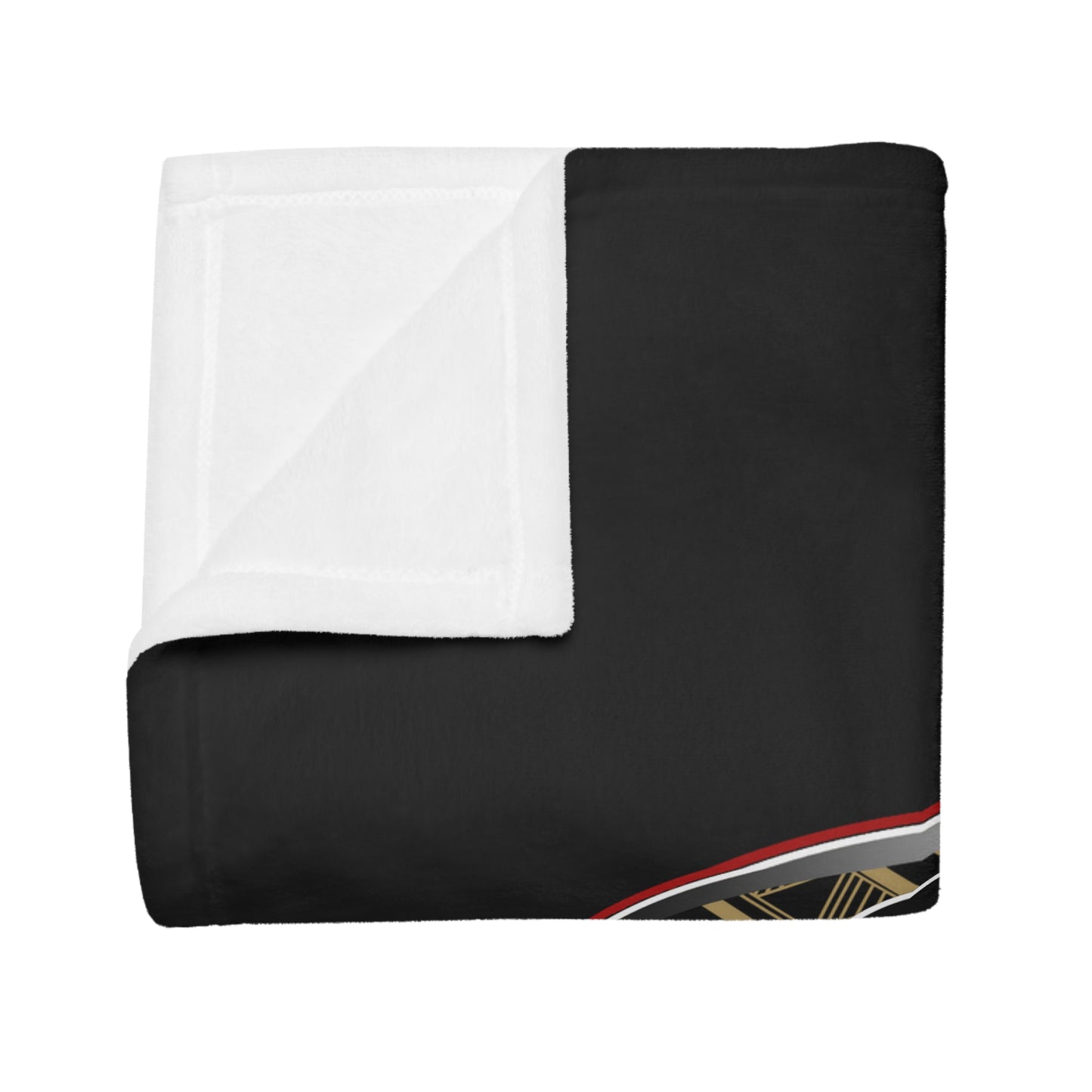 SF SUCKA FREE Plush Fleece Blanket, Black SF Urban Tribal Turf