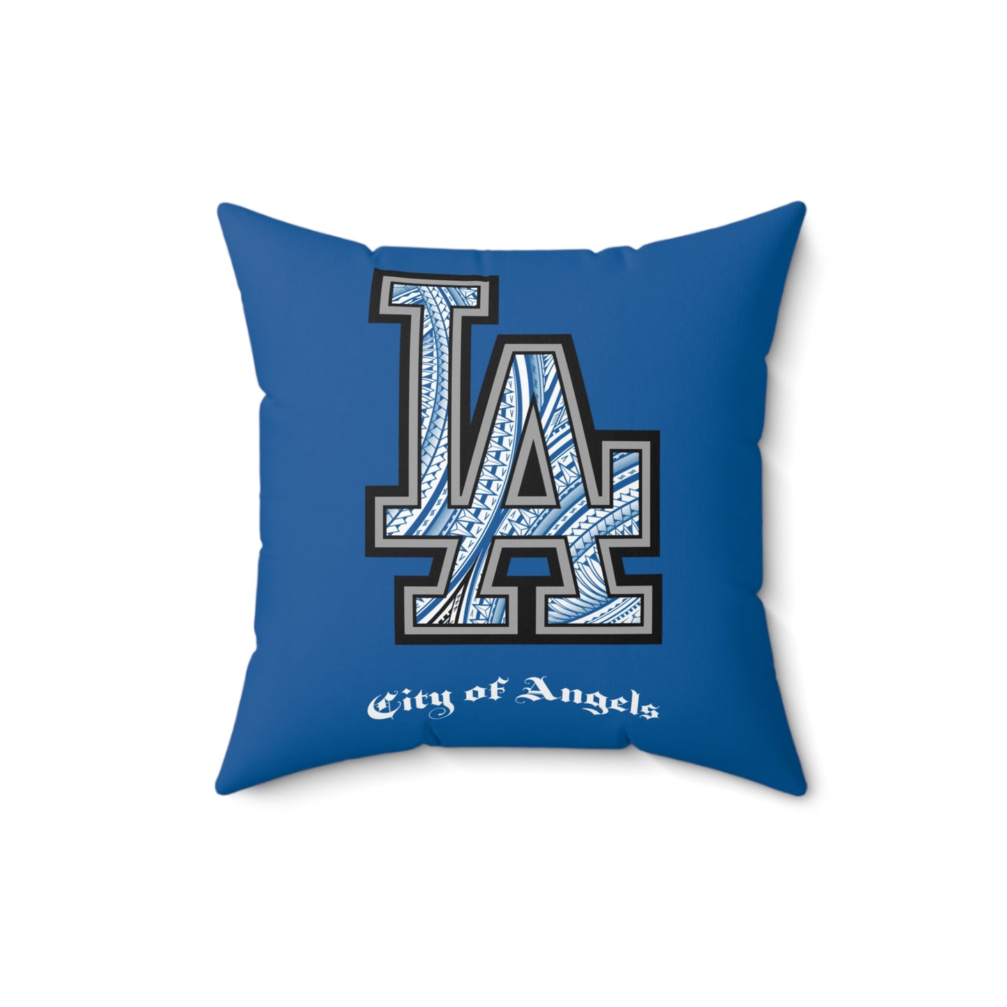 LA TRIBAL Faux Suede Square Pillow, City of Angels Custom Tribal Pillow