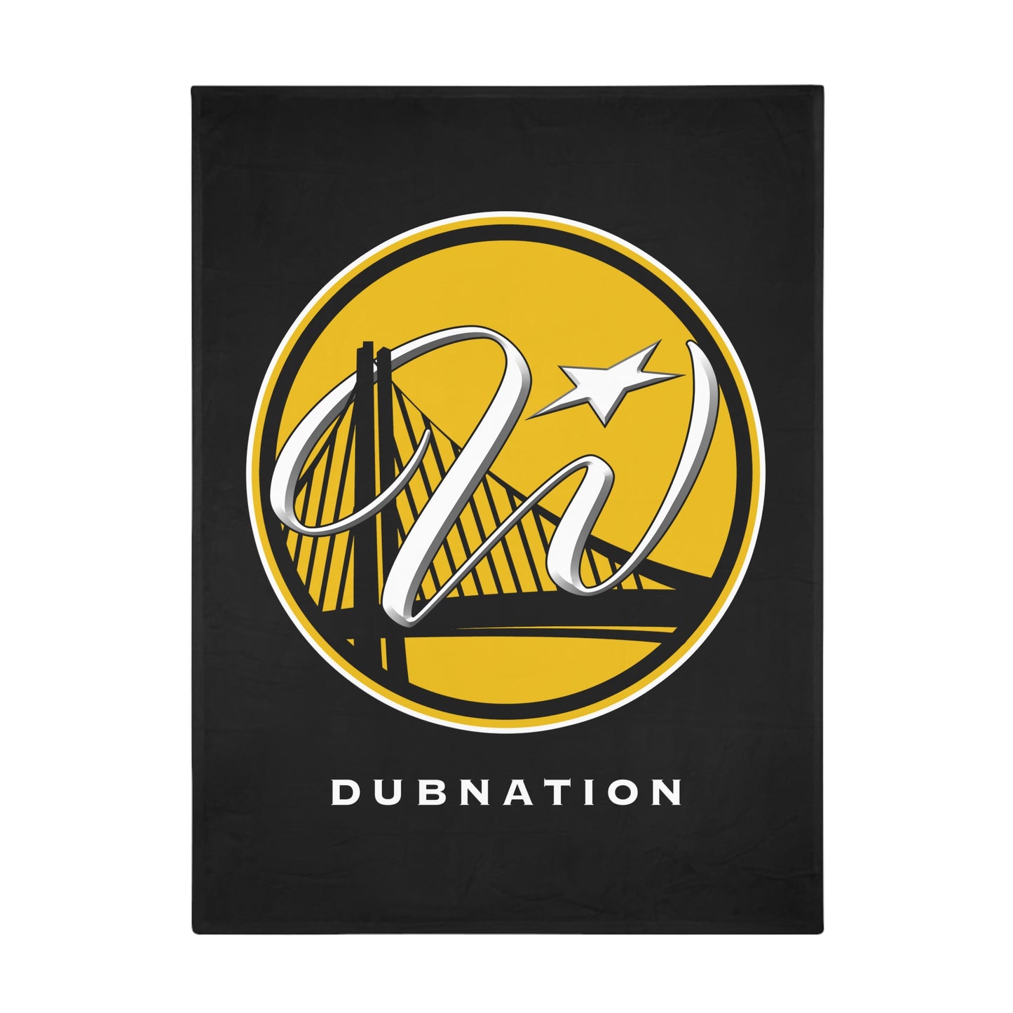 DUBNATION Plush Fleece Blanket, Black Bridge Wrap DubNation