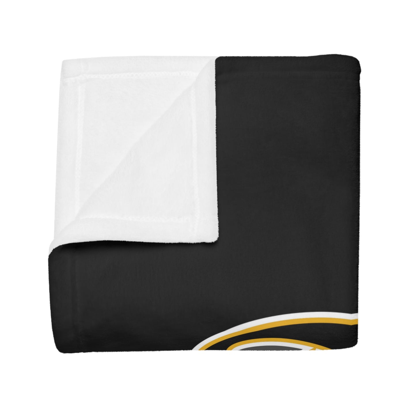 DUBS Plush Fleece Blanket, Black Bridge Tribal Design Bay Area