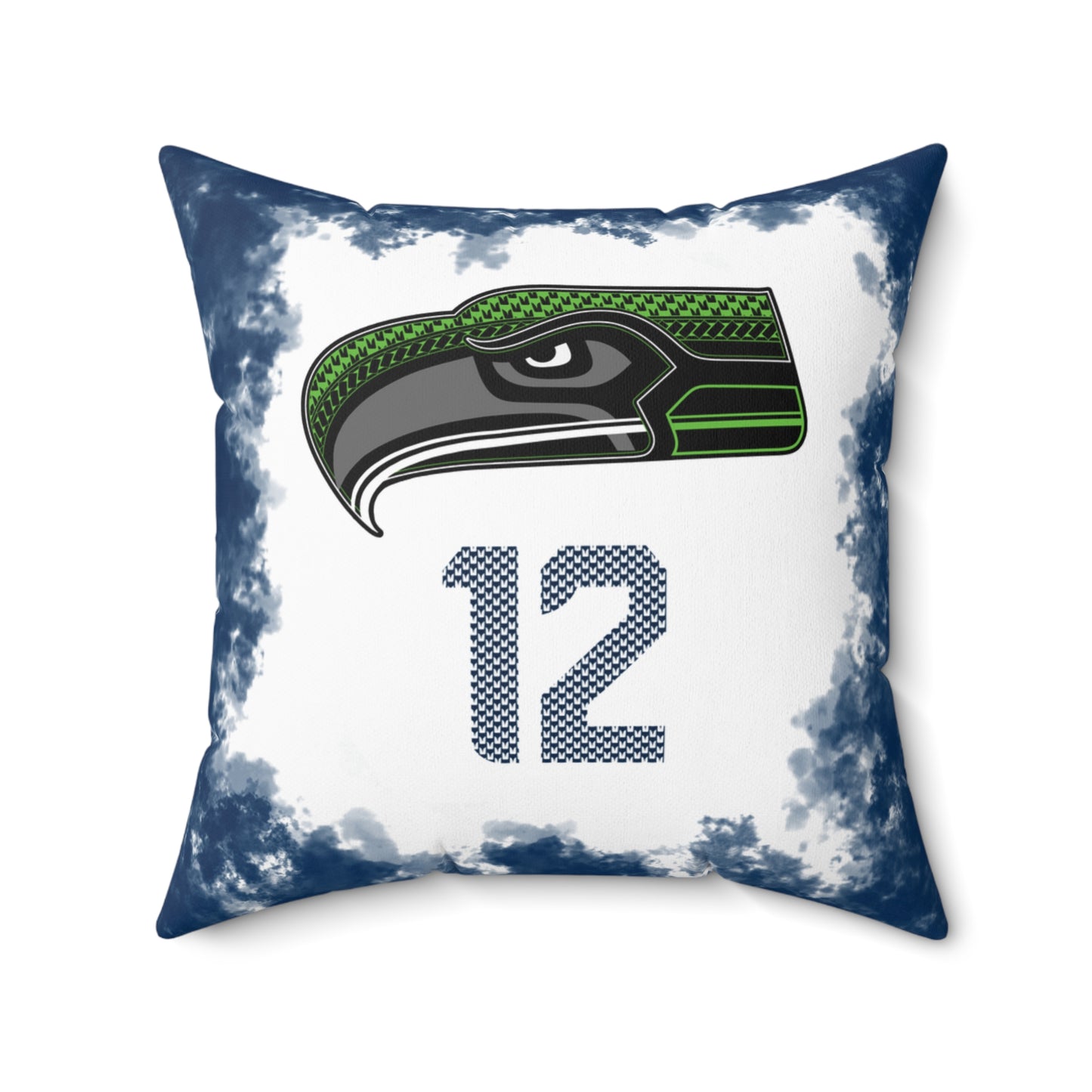 Hawks Tribal Faux Suede Square Pillow Hawks Tribal Faux Suede Fan Cave Gift