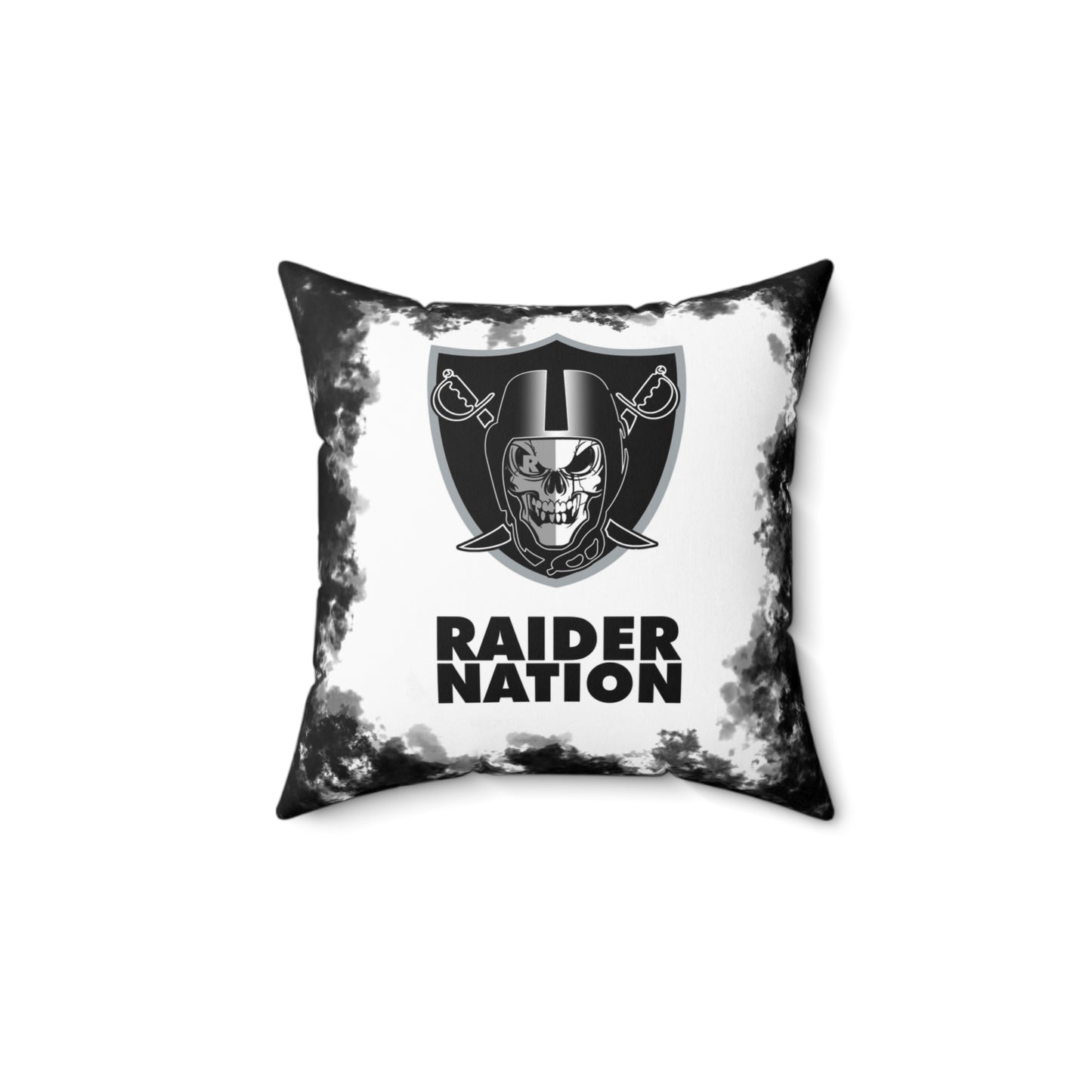 Raider Nation Tribal Faux Suede Square Pillow Raiders Tribal, Fan Cave Gift
