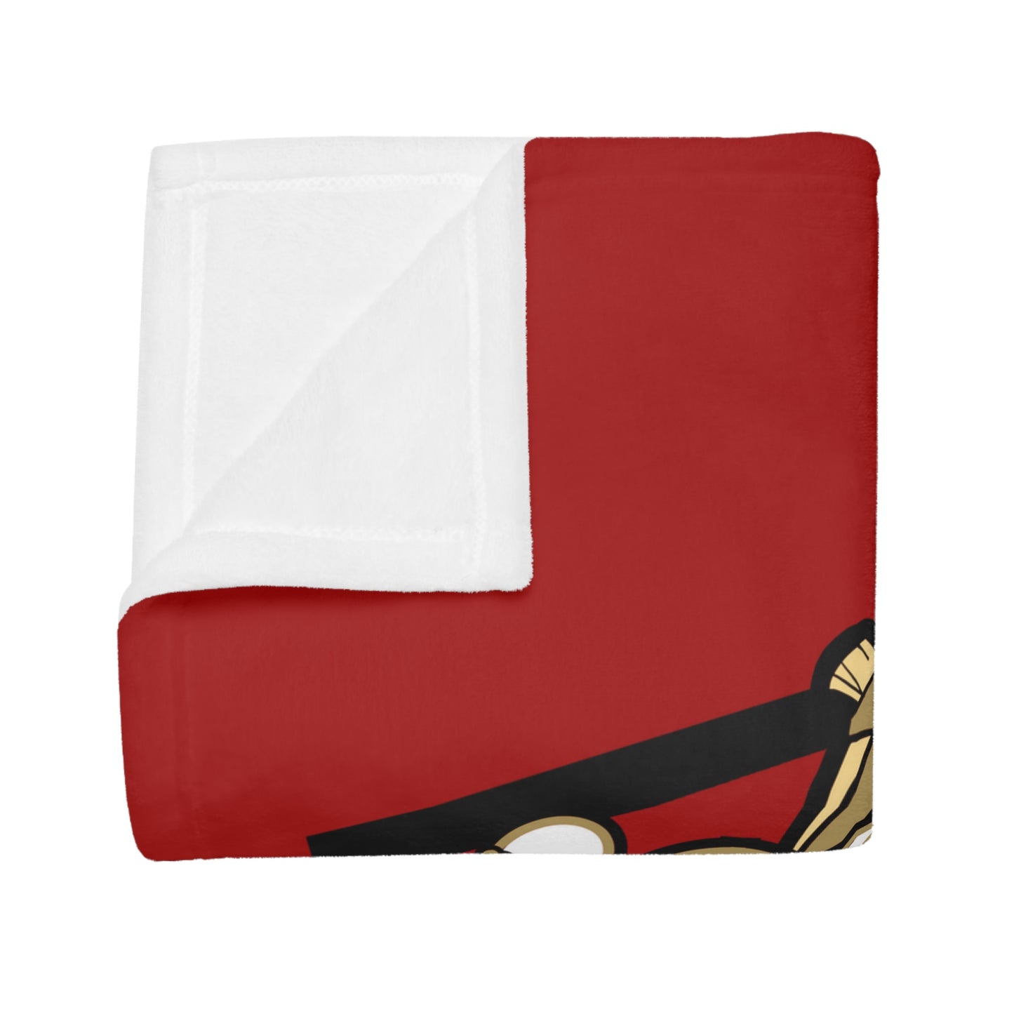 THE EMPIRE Plush Fleece Blanket, Red SF Custom Design Tribal Empire