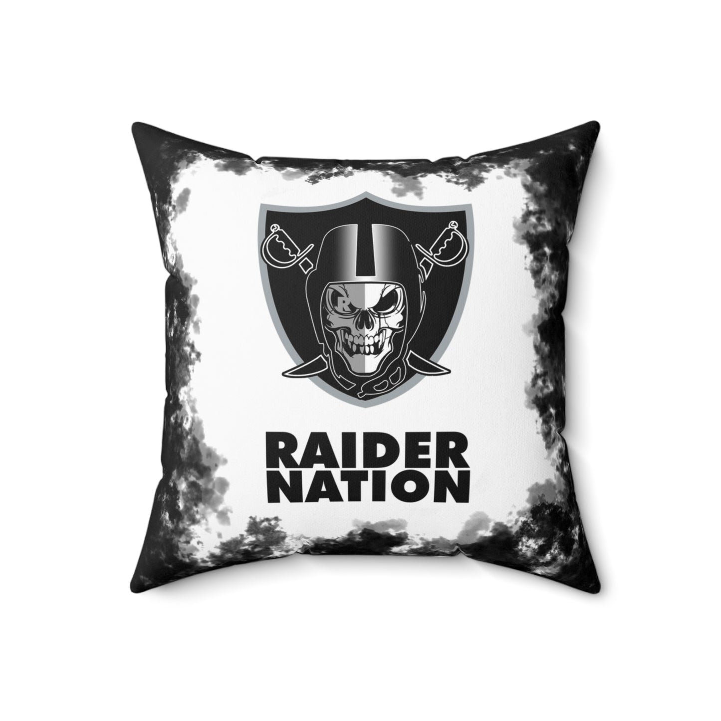 Raider Nation Tribal Faux Suede Square Pillow Raiders Tribal, Fan Cave Gift
