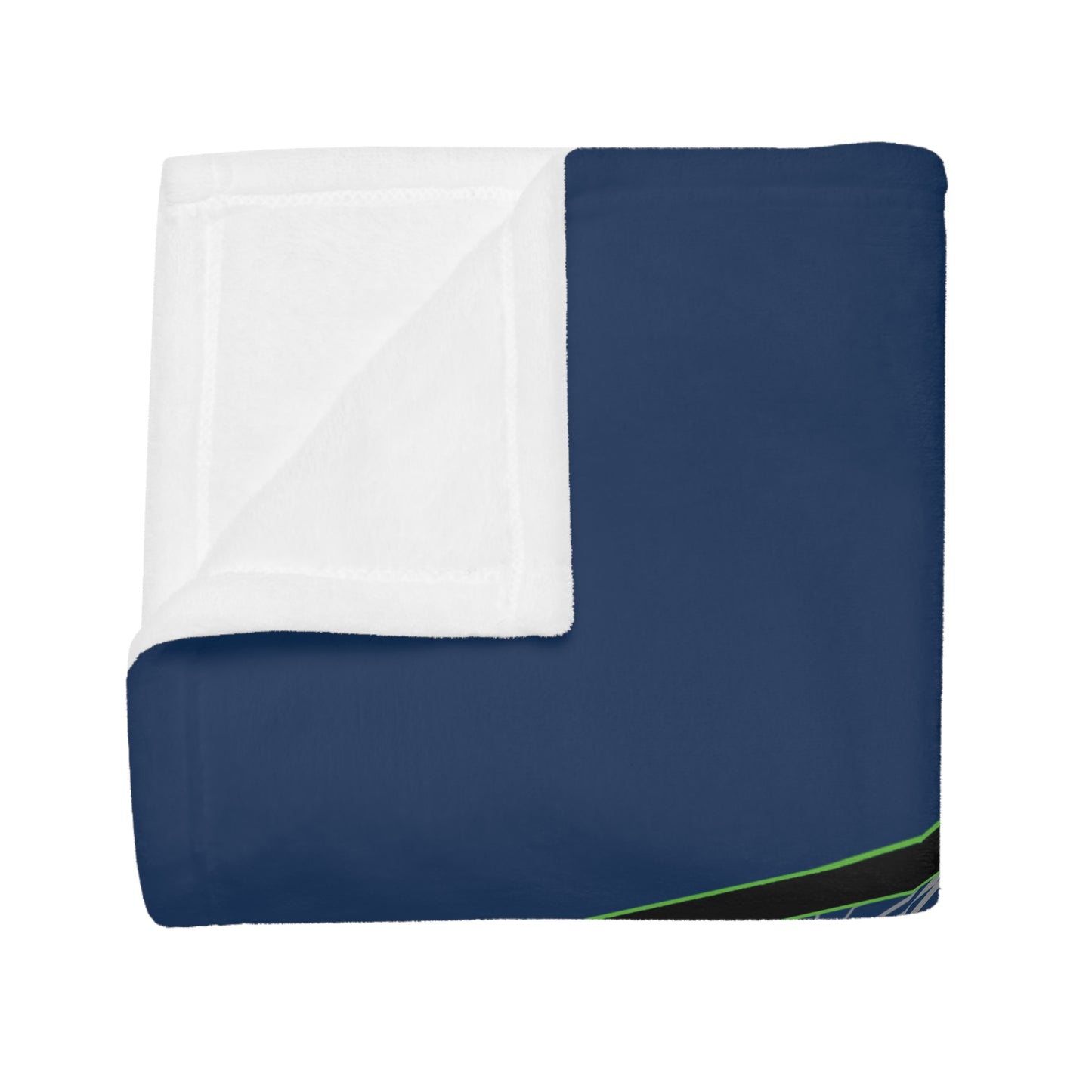 THE HAWKS Plush Fleece Blanket, Navy Tribal Hawks Design