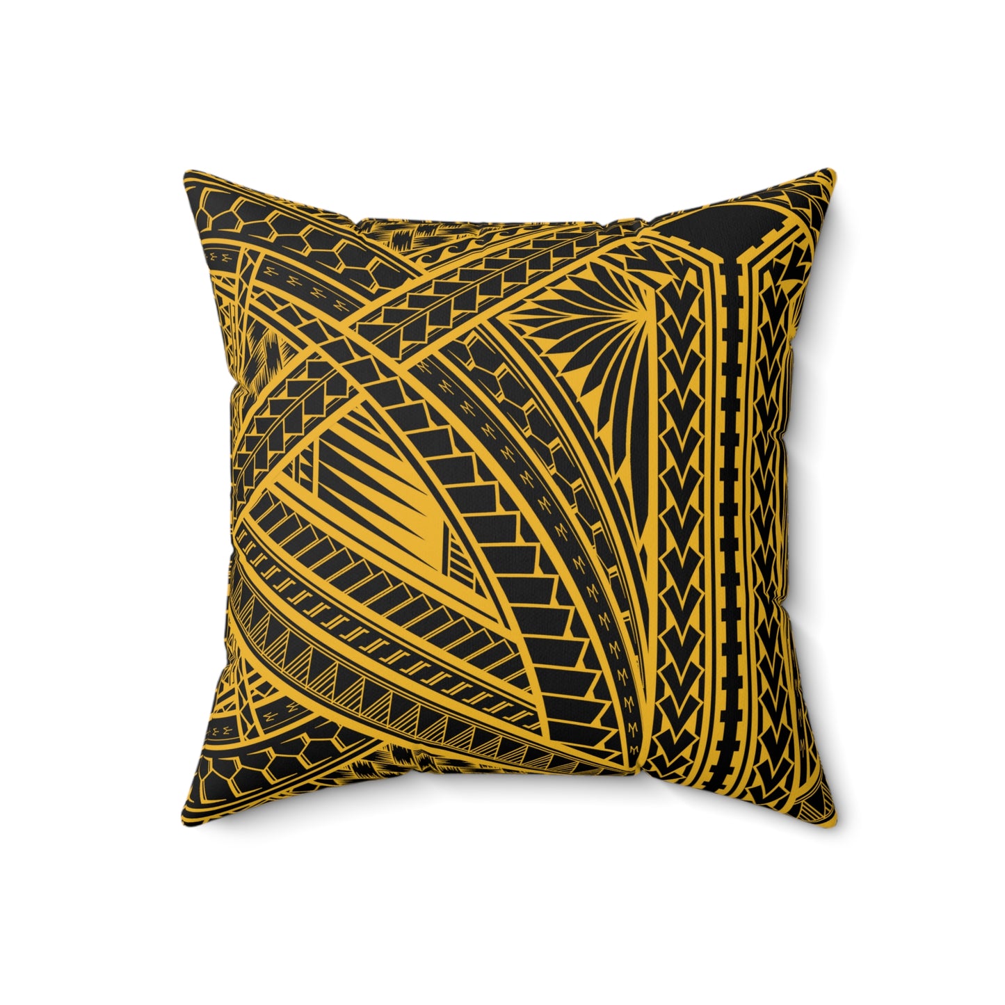 Dubs Faux Suede Square Pillow DubNation Polynesian Tribal Faux