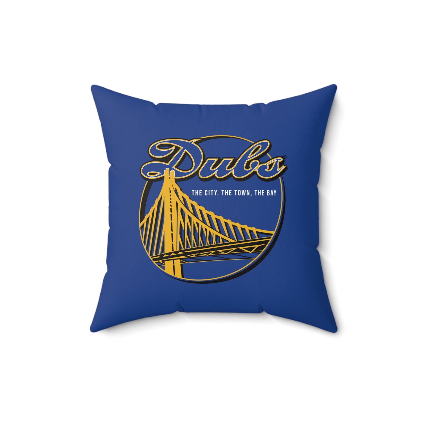 DUBS Faux Suede Square Pillow DUBS Blue Tribal Faux Suede Pillow