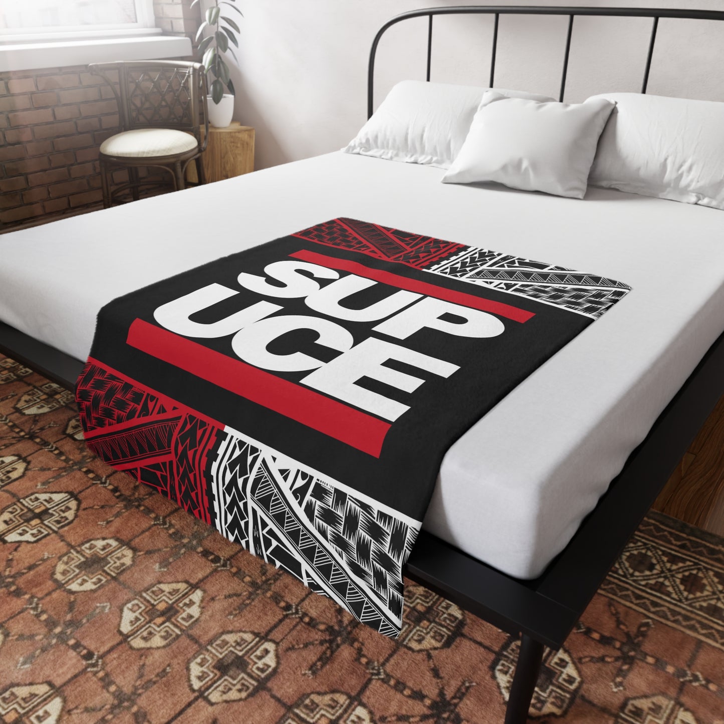 SUP UCE Plush Fleece Blanket, Hip Hop Homage Design SupUce Original