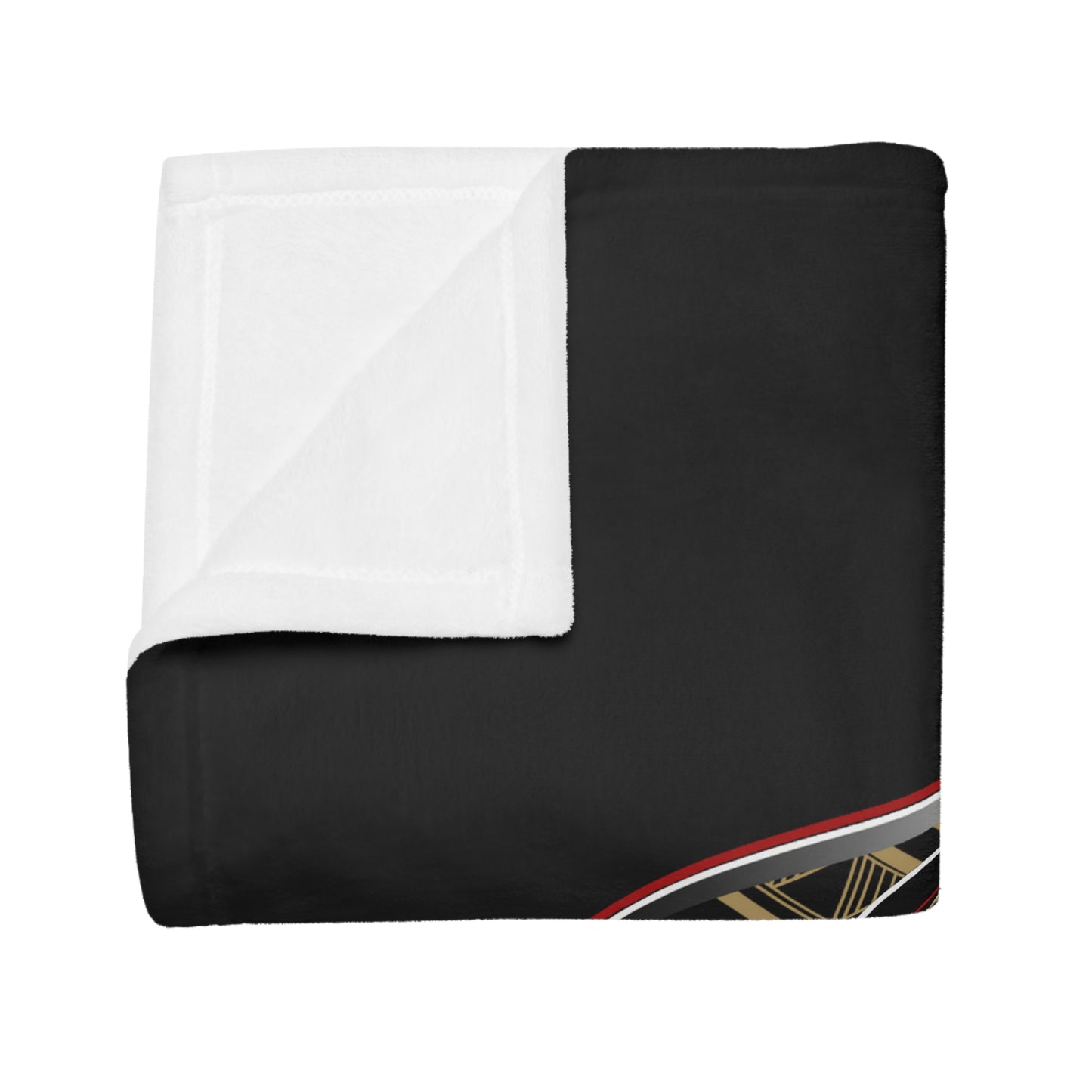 SF SUCKA FREE Plush Fleece Blanket, Black SF Urban Tribal Turf