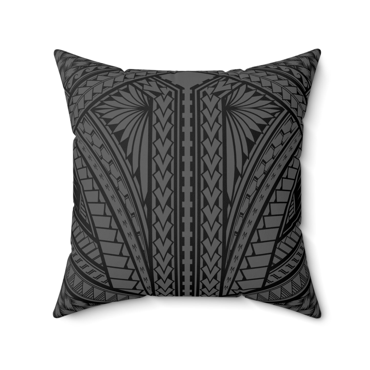 USO Faux Suede Square Pillow USO Samoa Tribal Pillow Faux Suede