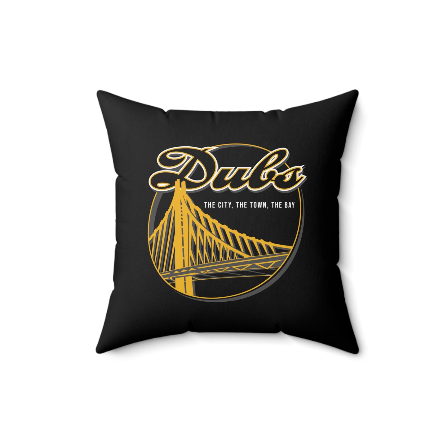 Dubs Faux Suede Square Pillow DubNation Polynesian Tribal Faux