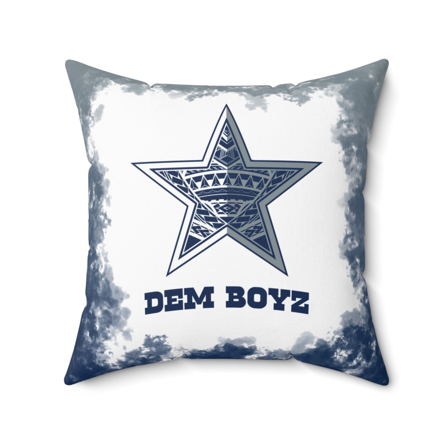 Dem Boyz Tribal Faux Suede Square Pillow Cowboys Tribal Faux Suede