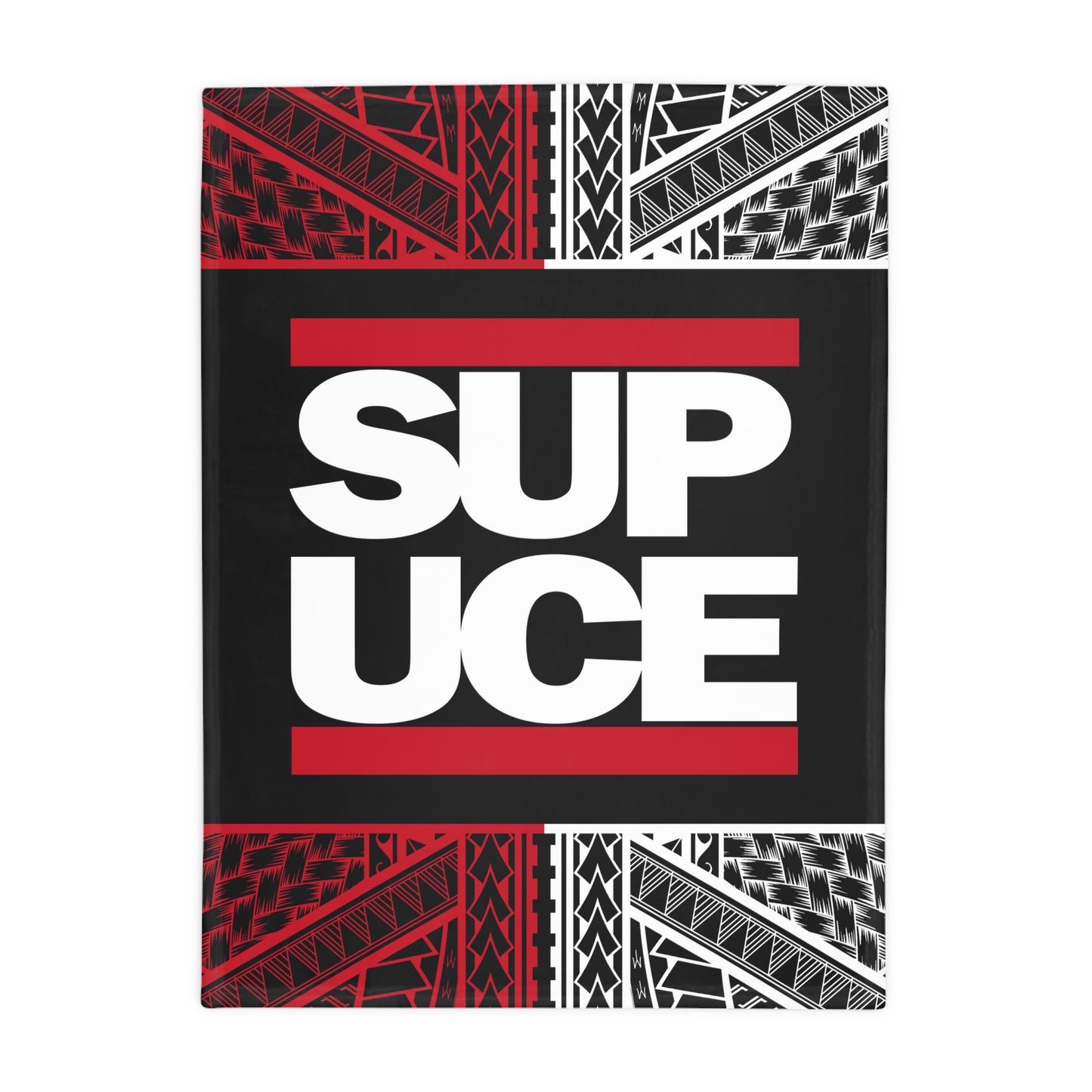 SUP UCE Plush Fleece Blanket, Hip Hop Homage Design SupUce Original