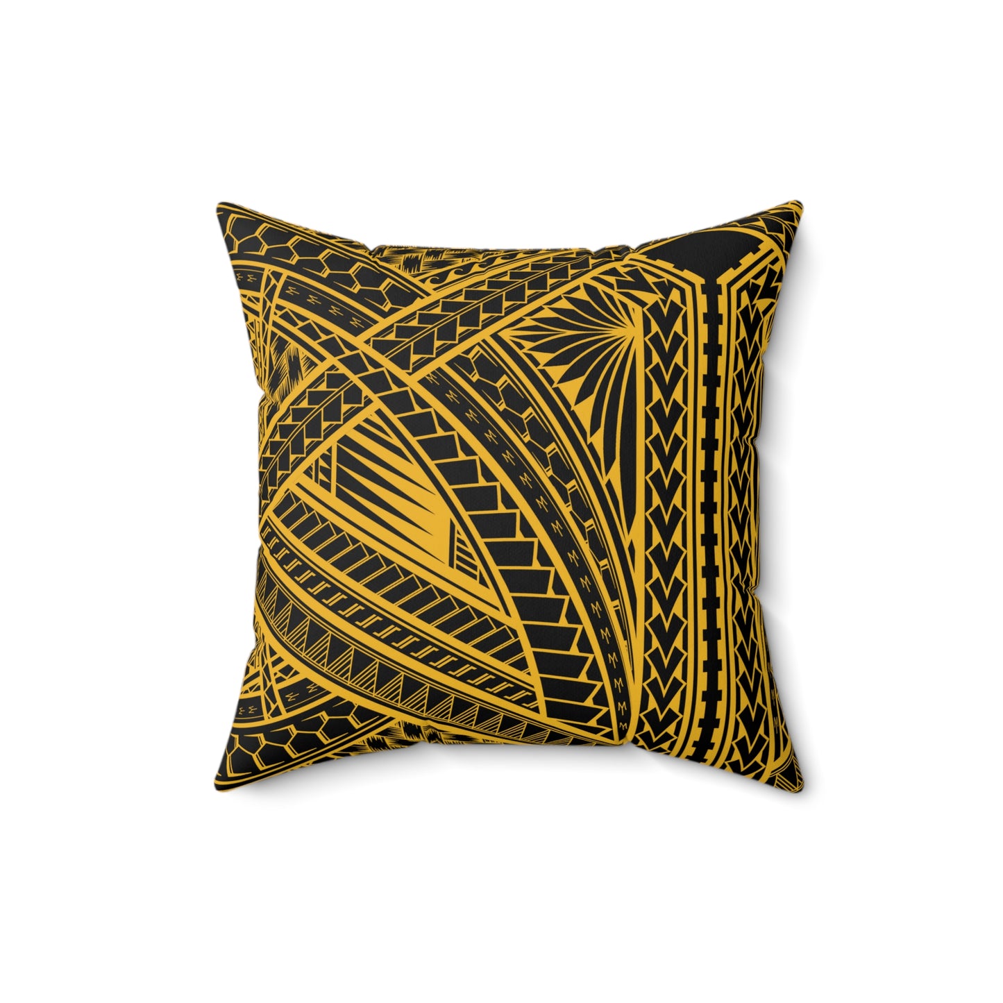Dubs Faux Suede Square Pillow DubNation Polynesian Tribal Faux