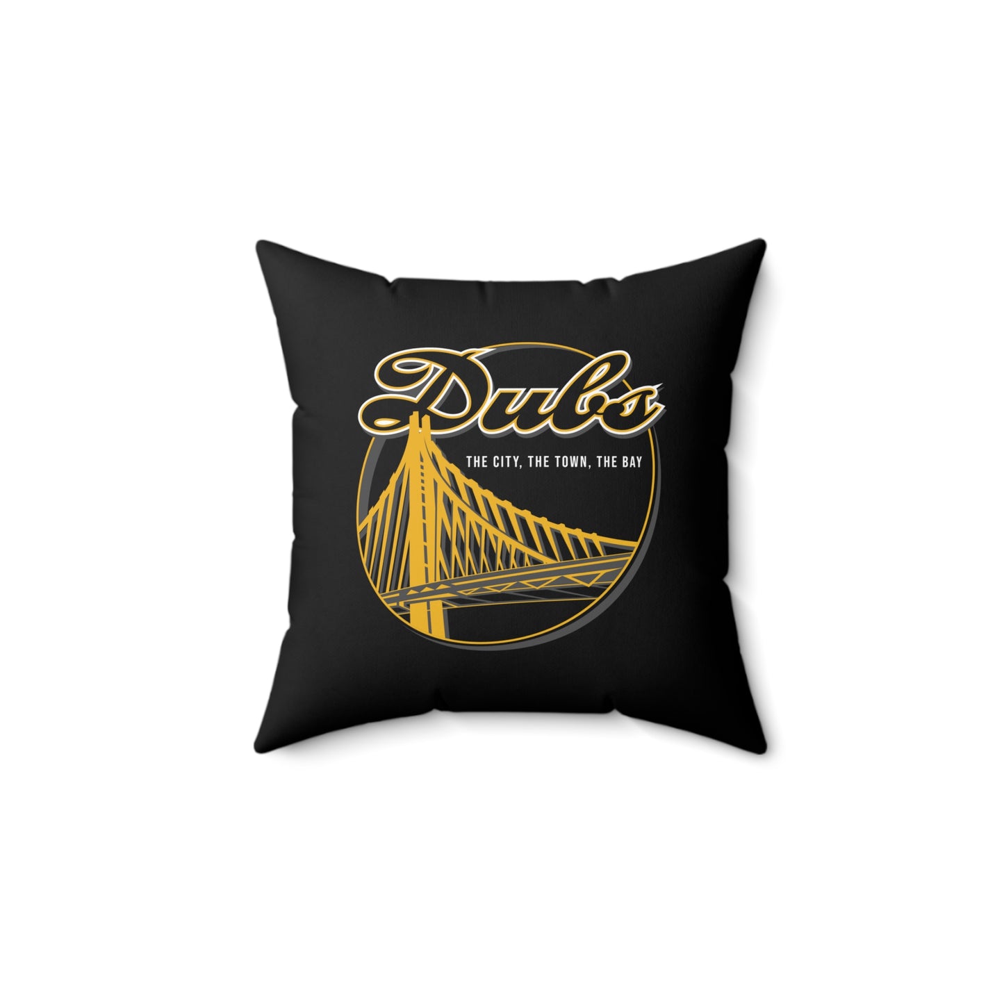 Dubs Faux Suede Square Pillow DubNation Polynesian Tribal Faux