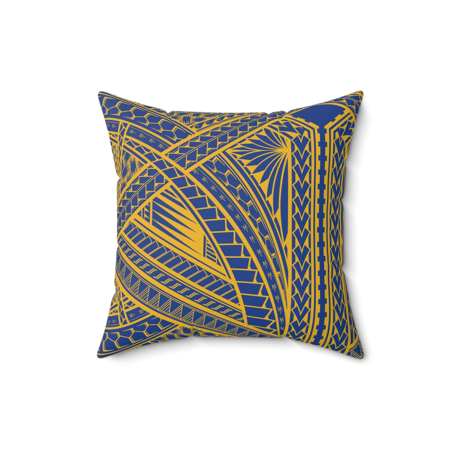 DUBS Faux Suede Square Pillow DUBS Blue Tribal Faux Suede Pillow