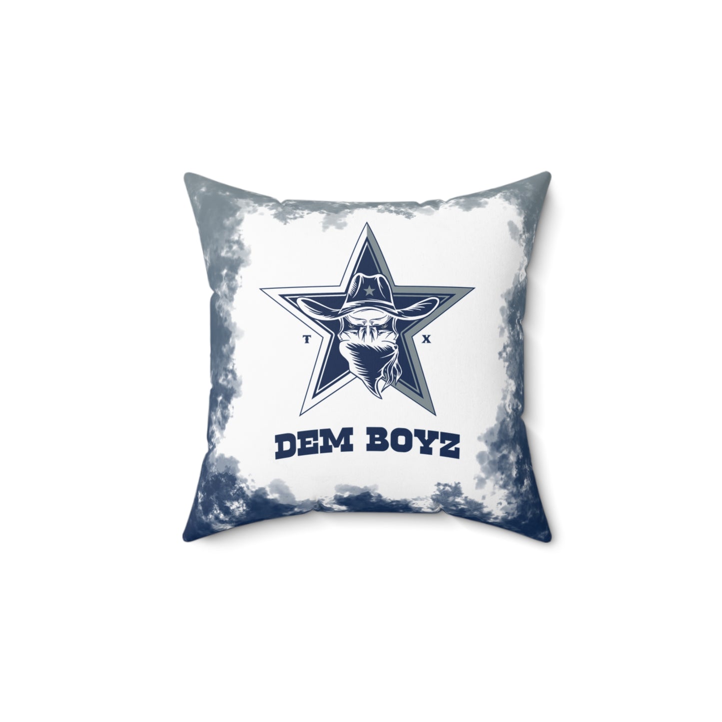 Dem Boyz Tribal Faux Suede Square Pillow Cowboys Tribal Faux Suede