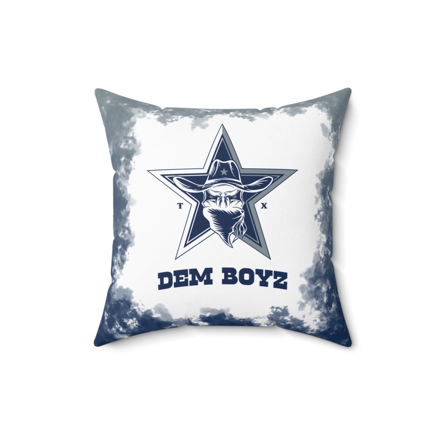 Dem Boyz Tribal Faux Suede Square Pillow Cowboys Tribal Faux Suede