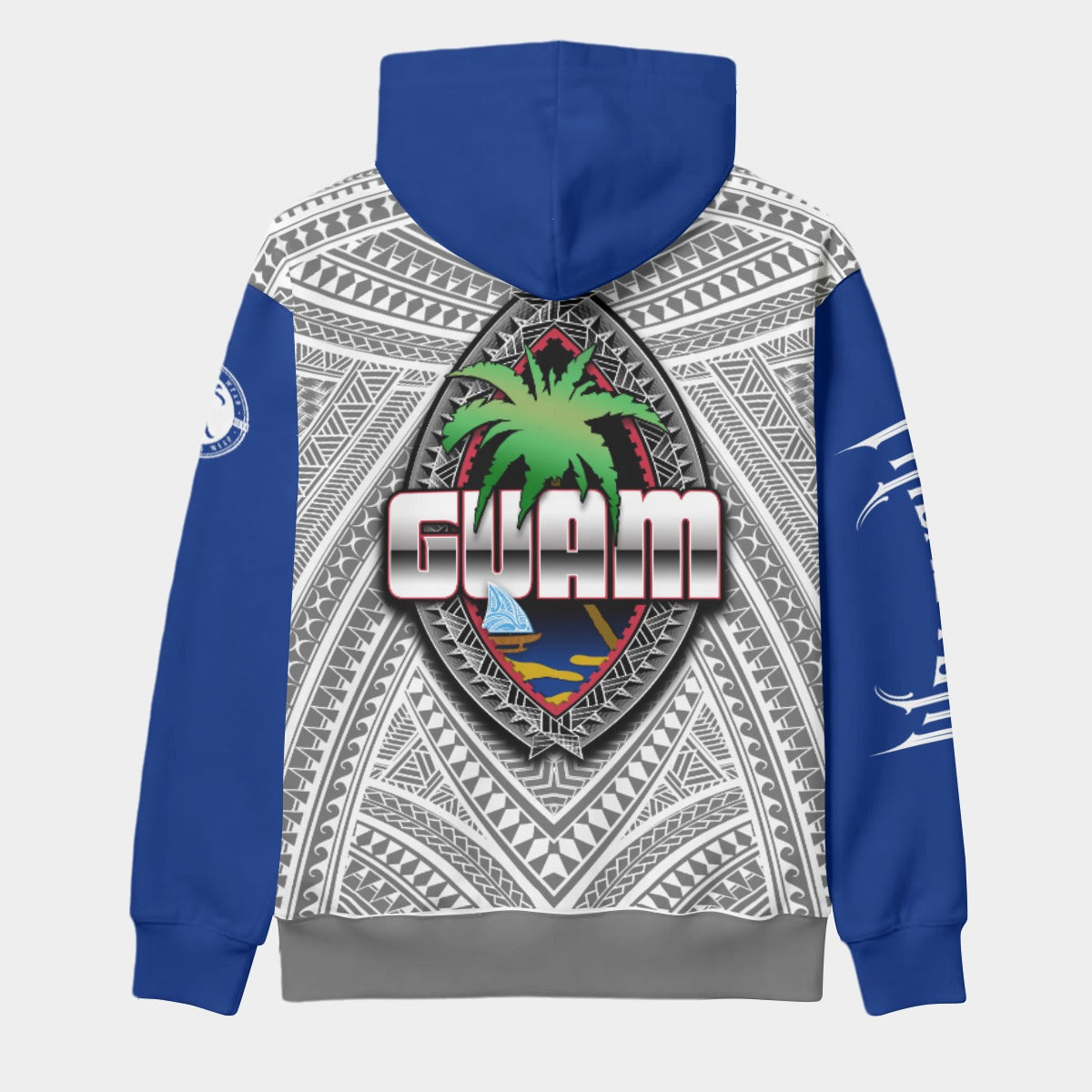 Chamorro Pullover Hoodie AOP Custom Blue