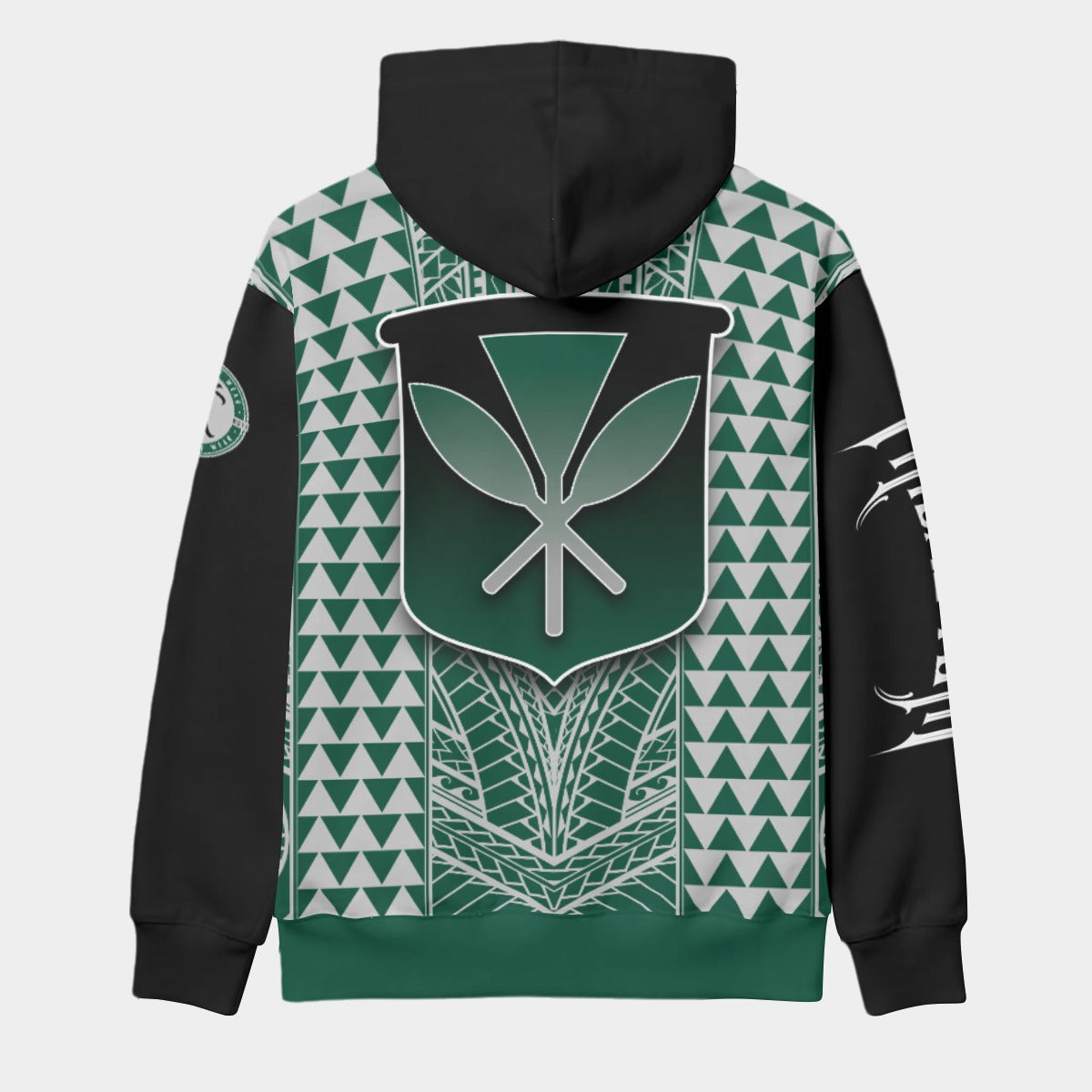 Hawaii Pullover Hoodie AOP Custom Green