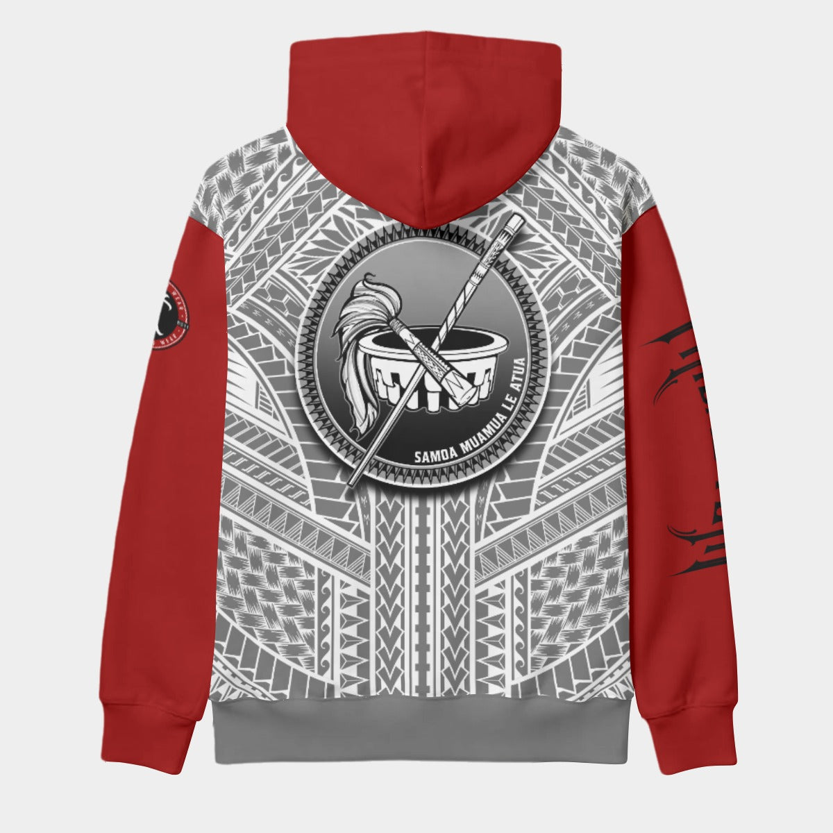 Samoa Pullover Hoodie AOP Custom Red