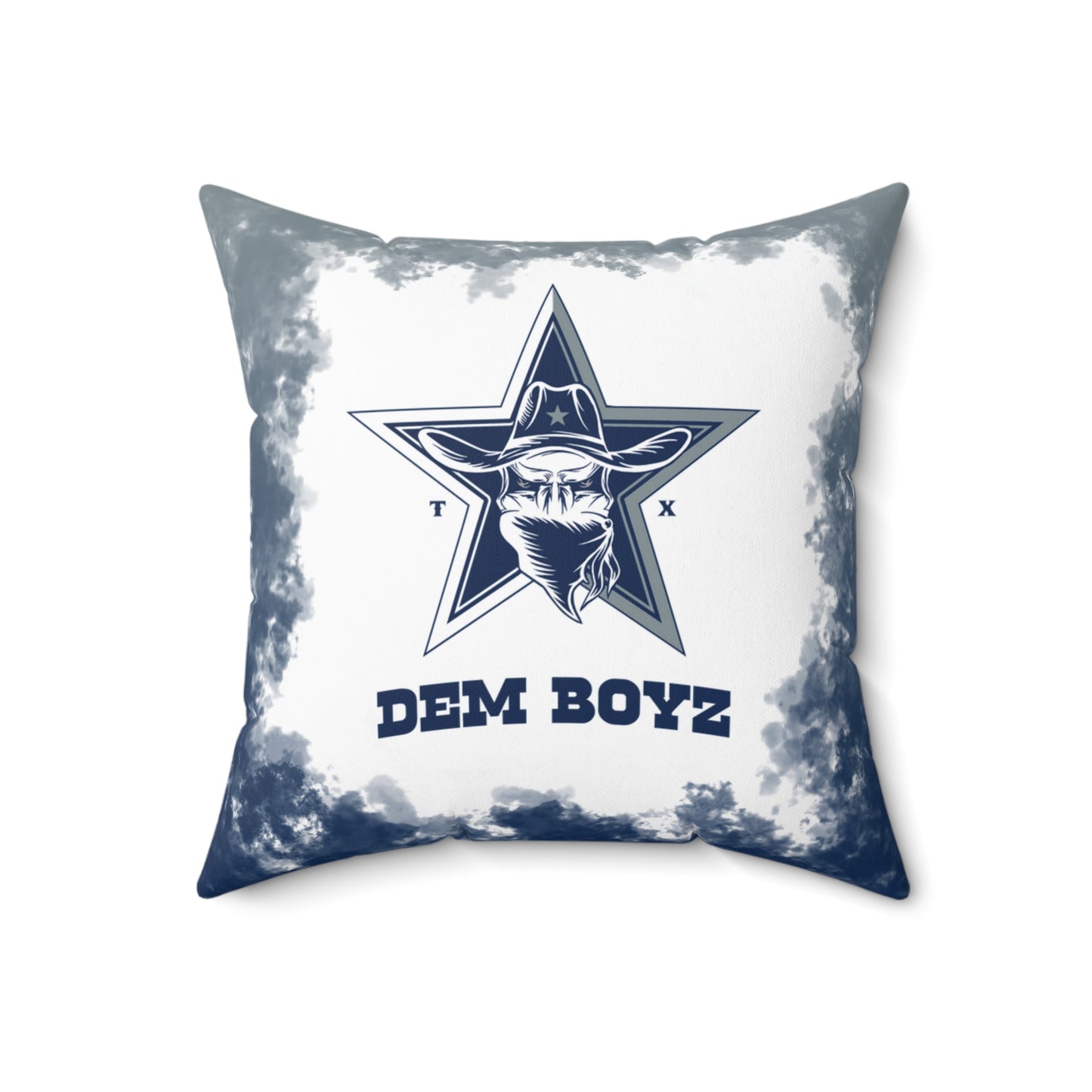 Dem Boyz Tribal Faux Suede Square Pillow Cowboys Tribal Faux Suede