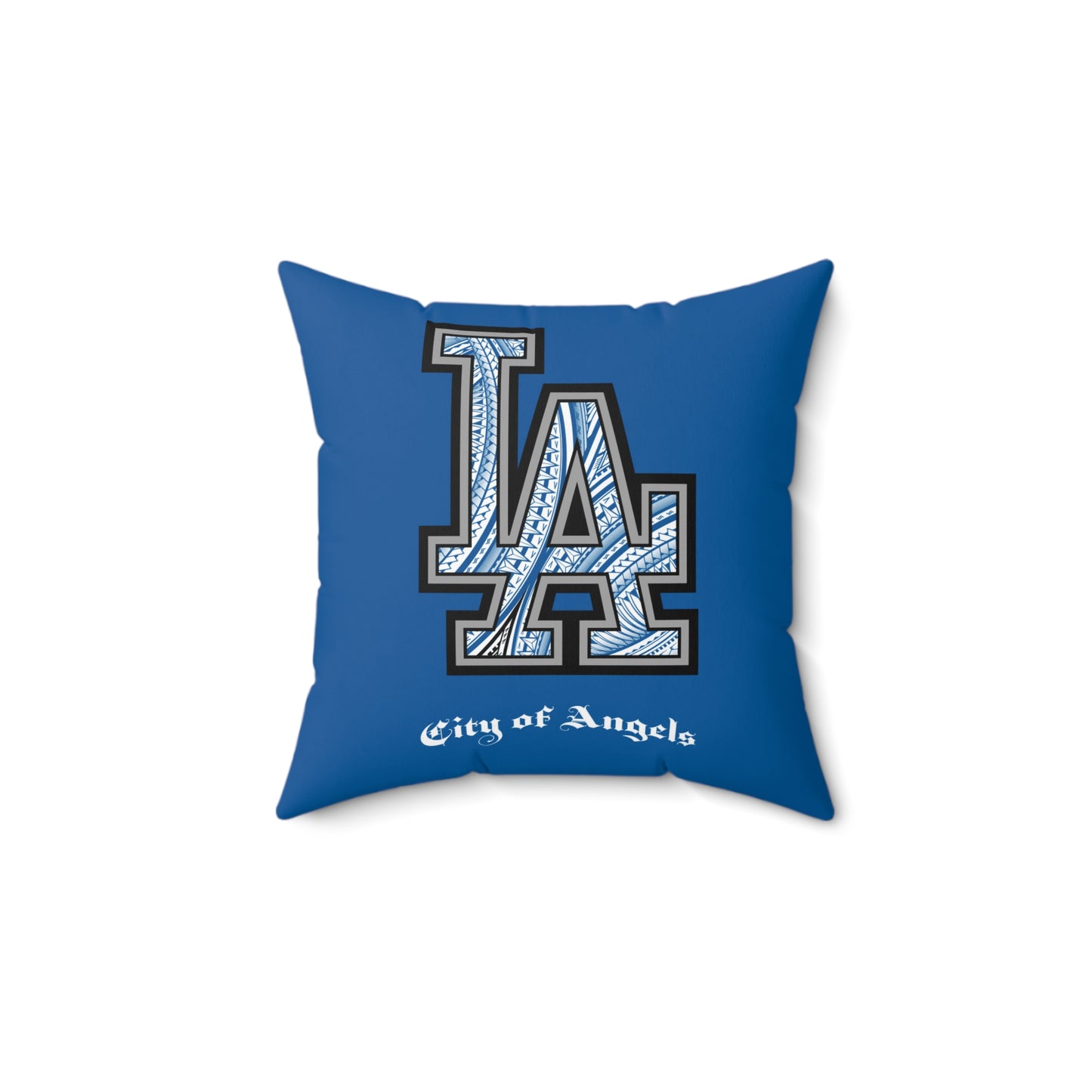 LA TRIBAL Faux Suede Square Pillow, City of Angels Custom Tribal Pillow