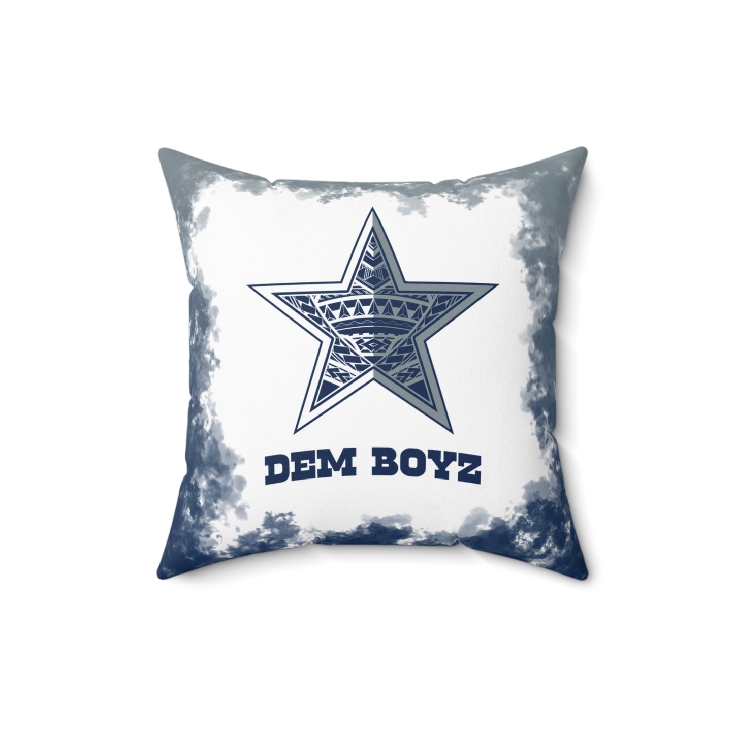 Dem Boyz Tribal Faux Suede Square Pillow Cowboys Tribal Faux Suede