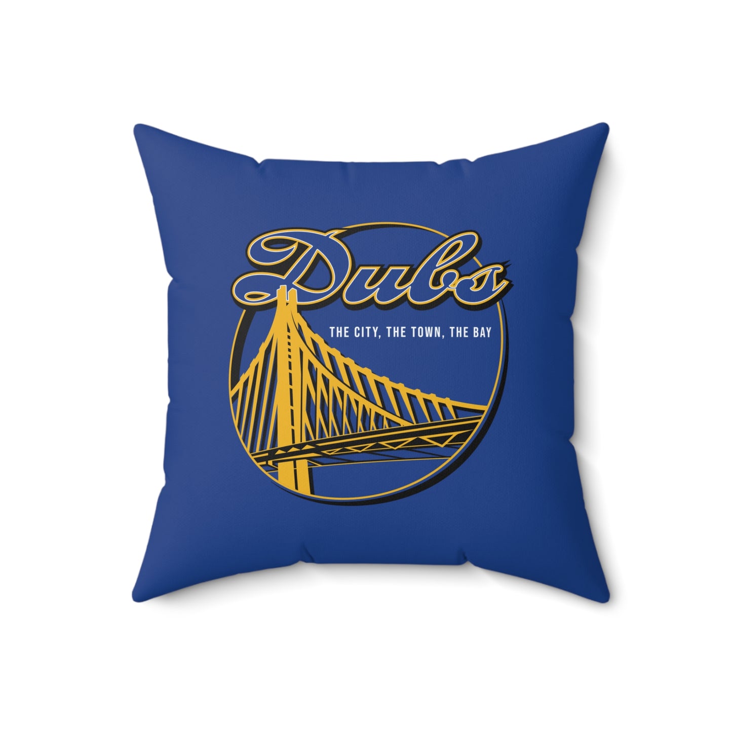 DUBS Faux Suede Square Pillow DUBS Blue Tribal Faux Suede Pillow