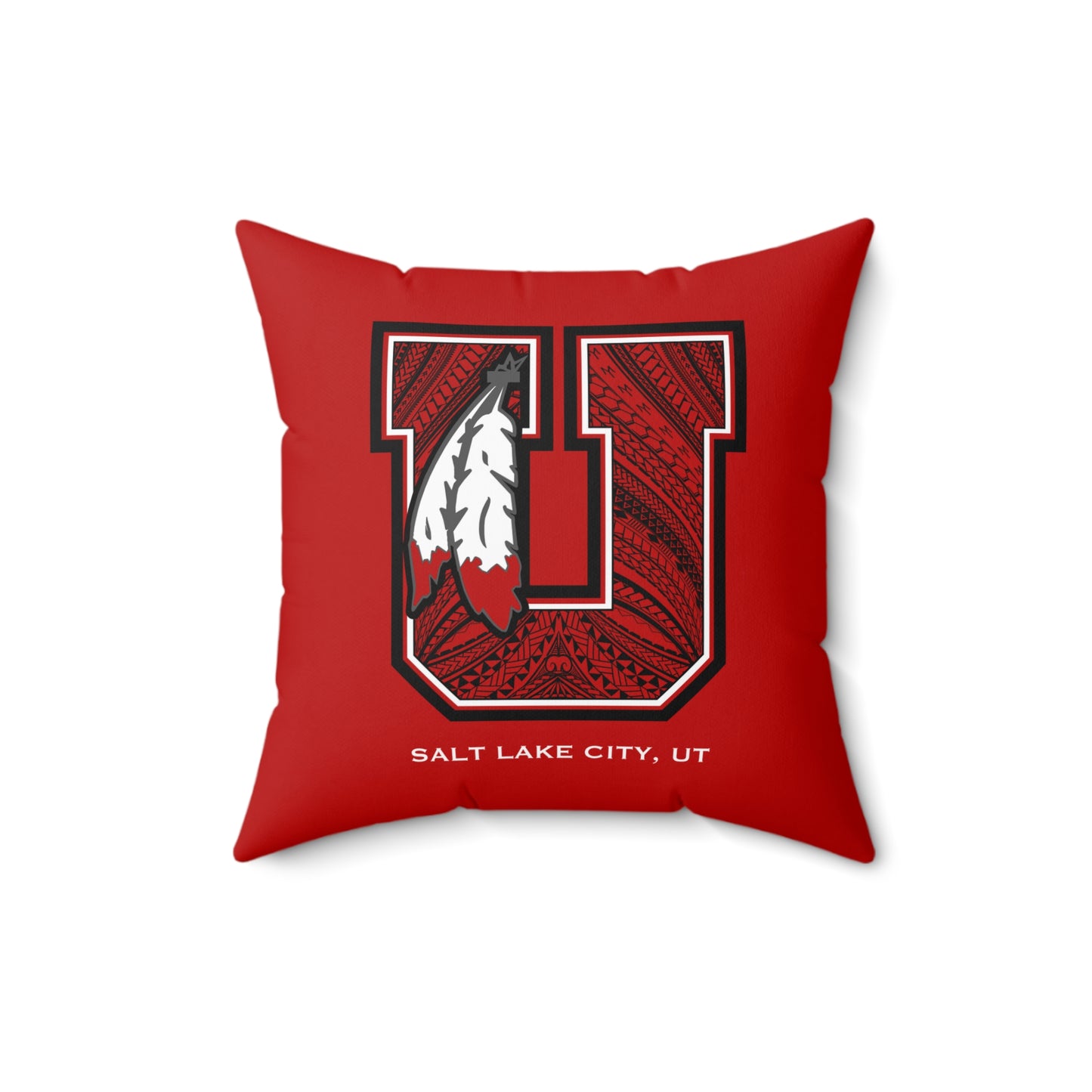 Utes Tribal Faux Suede Square Pillow Utah Faux Suede Pillow Tribal Utes