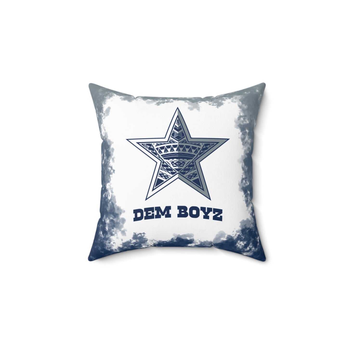 Dem Boyz Tribal Faux Suede Square Pillow Cowboys Tribal Faux Suede