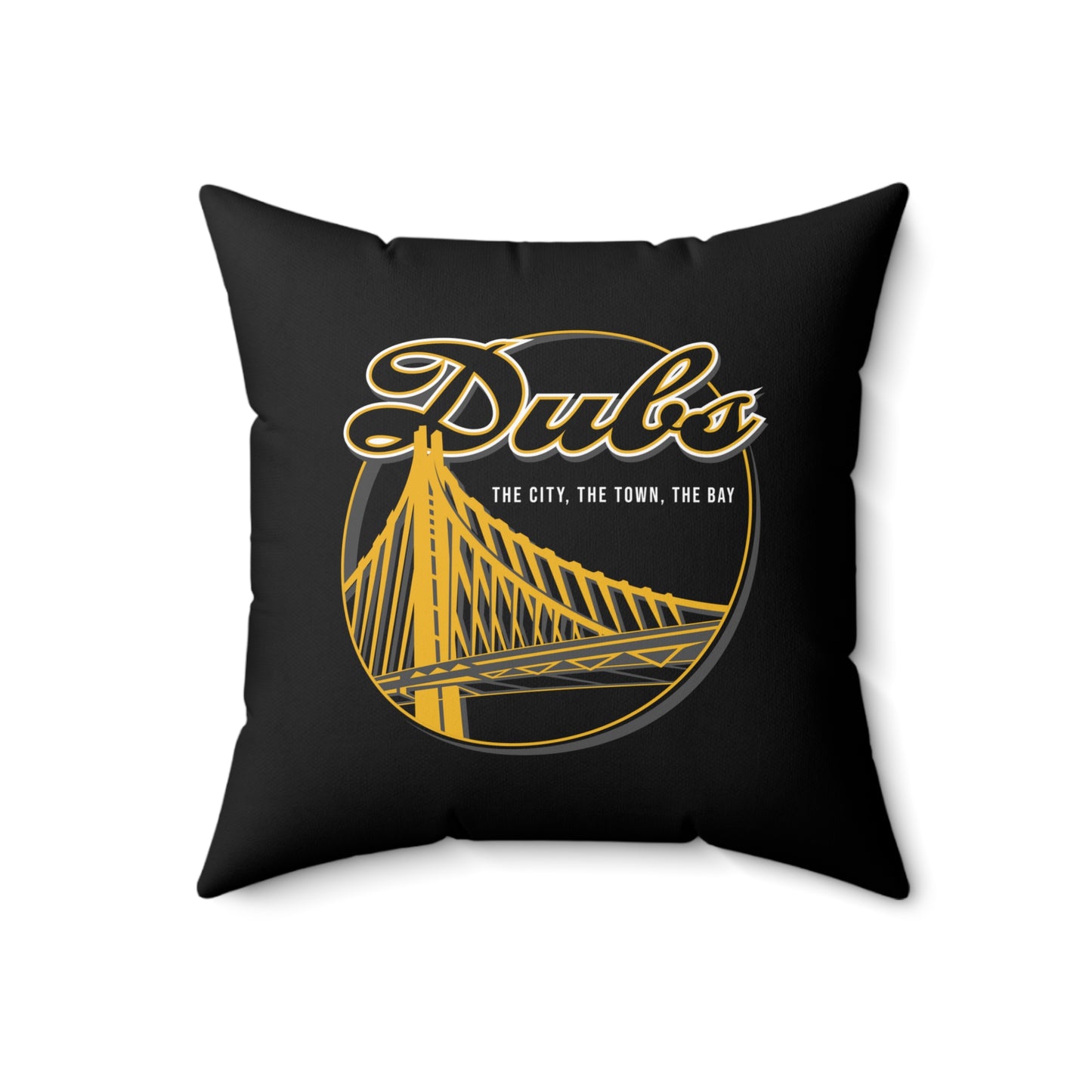 Dubs Faux Suede Square Pillow DubNation Polynesian Tribal Faux