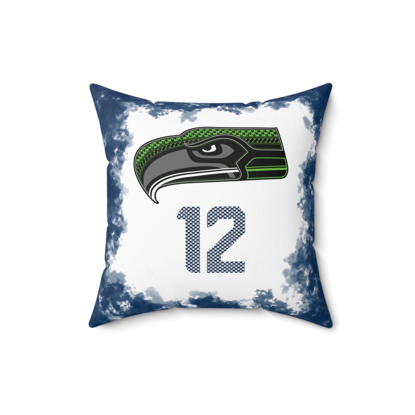 Hawks Tribal Faux Suede Square Pillow Hawks Tribal Faux Suede Fan Cave Gift