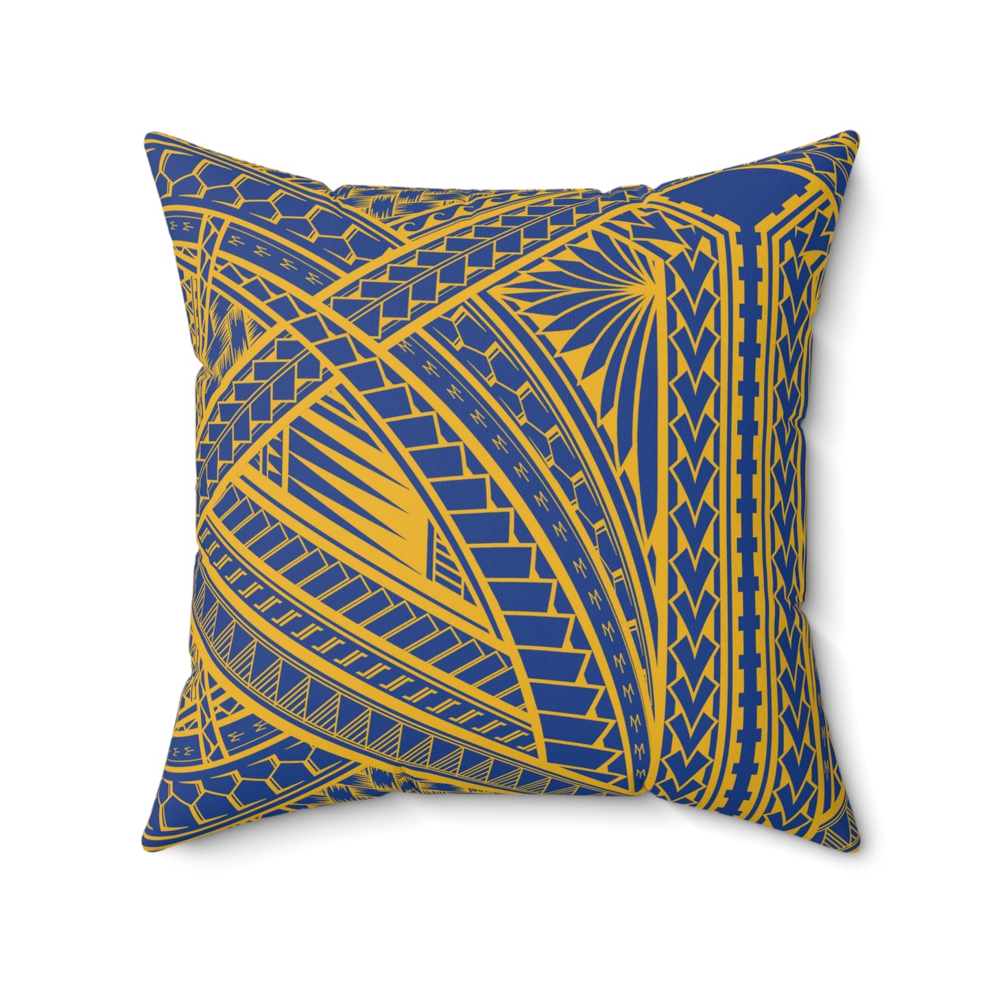 DUBS Faux Suede Square Pillow DUBS Blue Tribal Faux Suede Pillow