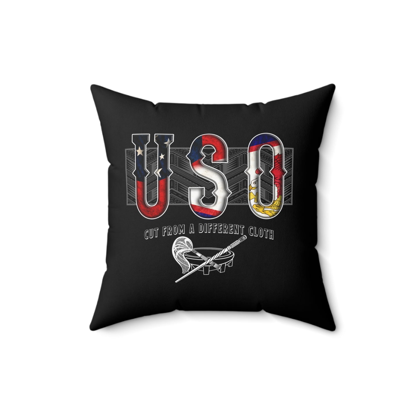 USO Faux Suede Square Pillow USO Samoa Tribal Pillow Faux Suede