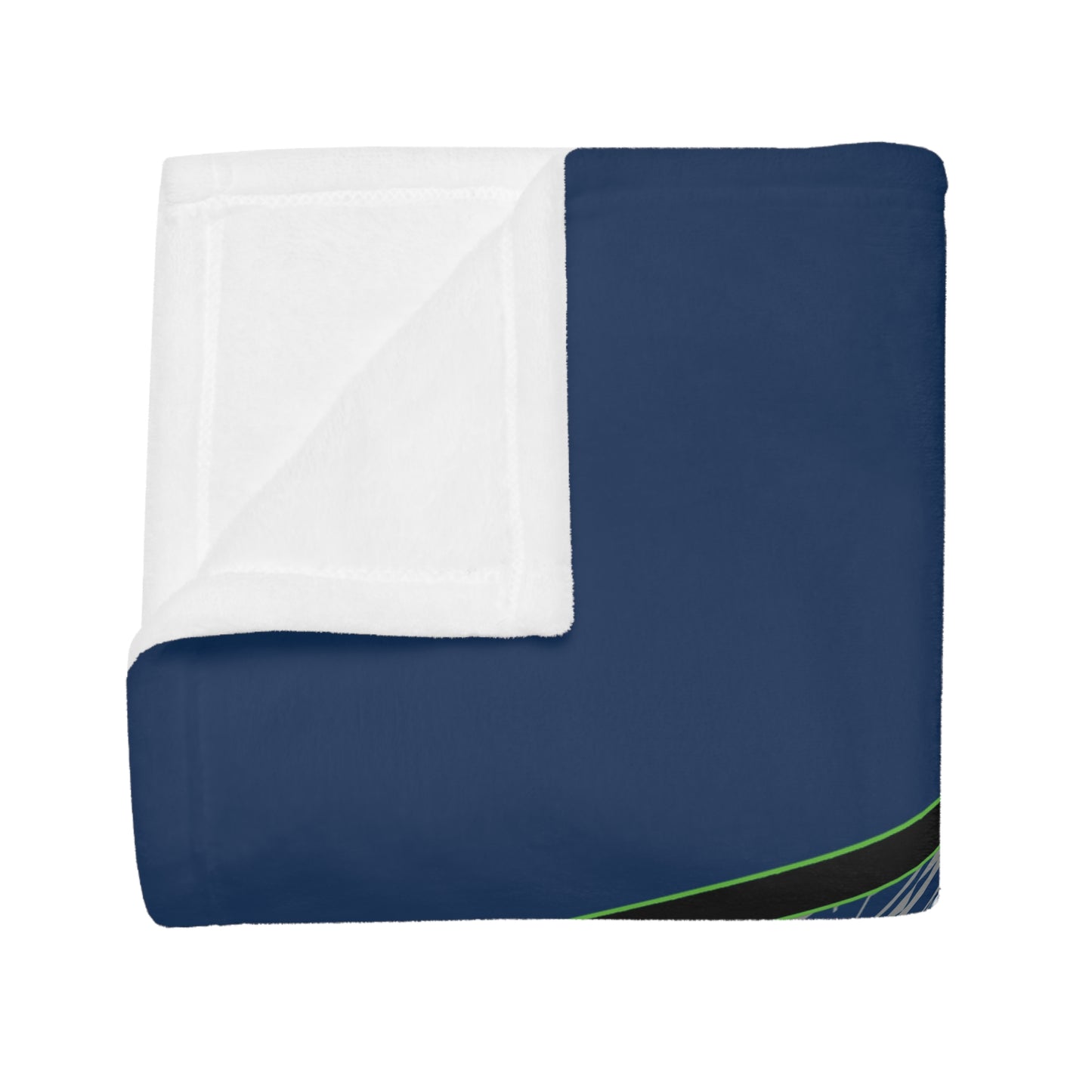 THE HAWKS Plush Fleece Blanket, Navy Tribal Hawks Design