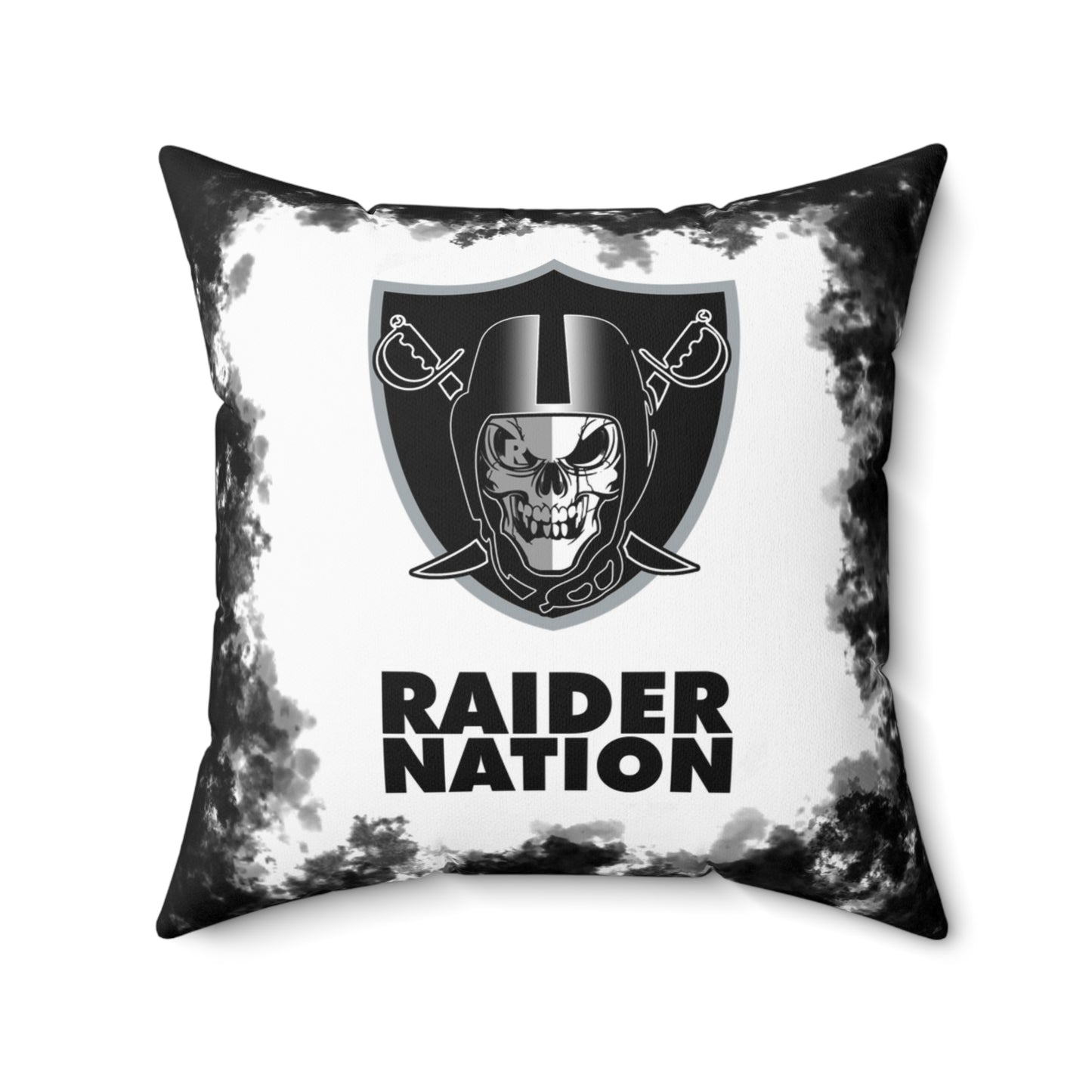 Raider Nation Tribal Faux Suede Square Pillow Raiders Tribal, Fan Cave Gift