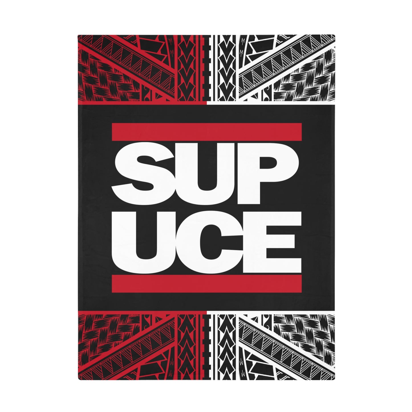 SUP UCE Plush Fleece Blanket, Hip Hop Homage Design SupUce Original