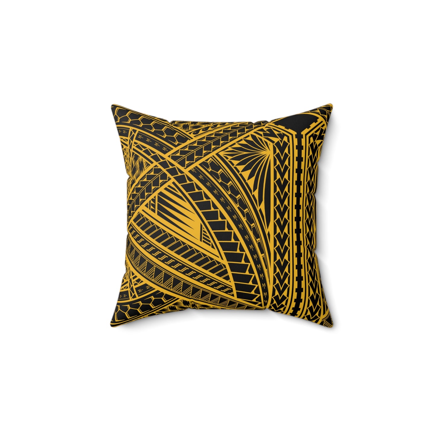Dubs Faux Suede Square Pillow DubNation Polynesian Tribal Faux