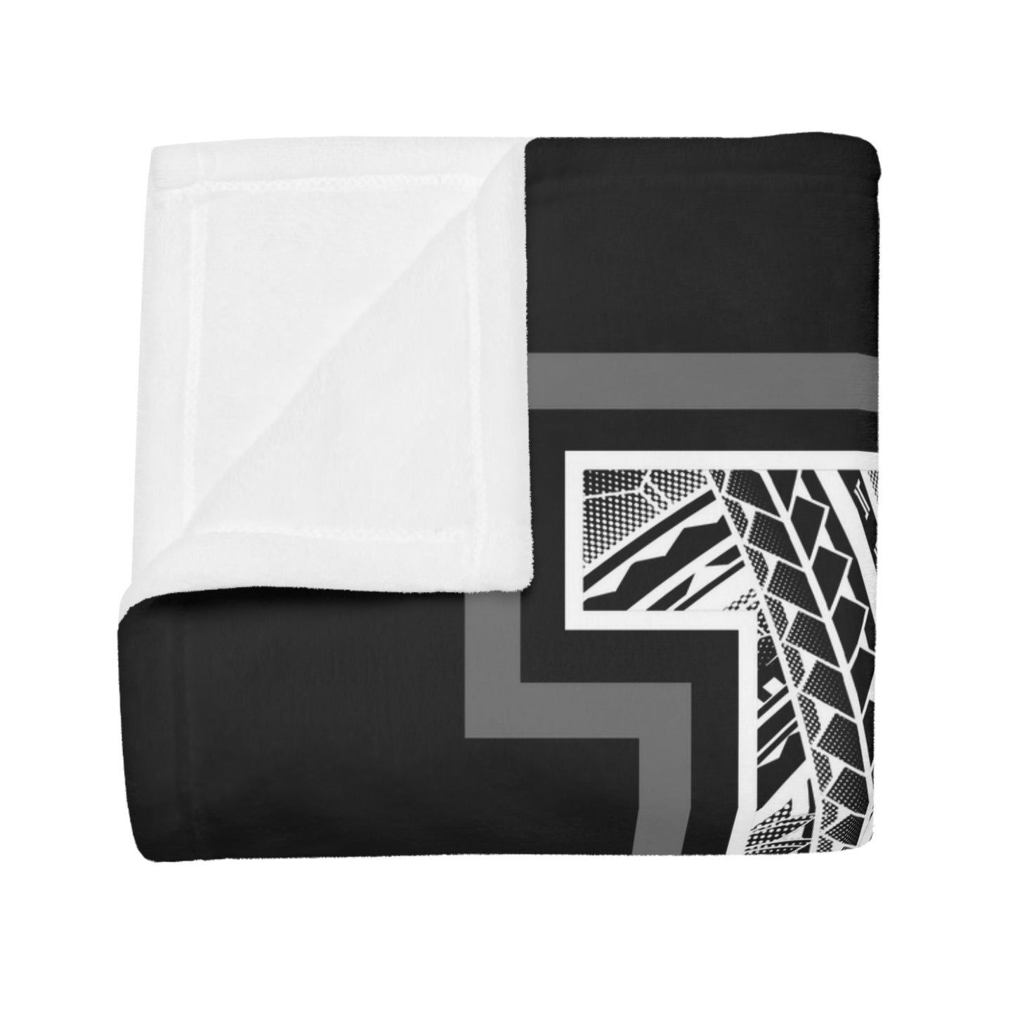 LA TRIBAL Plush Fleece Blanket, Black City of Angels, LA Tribal Turf