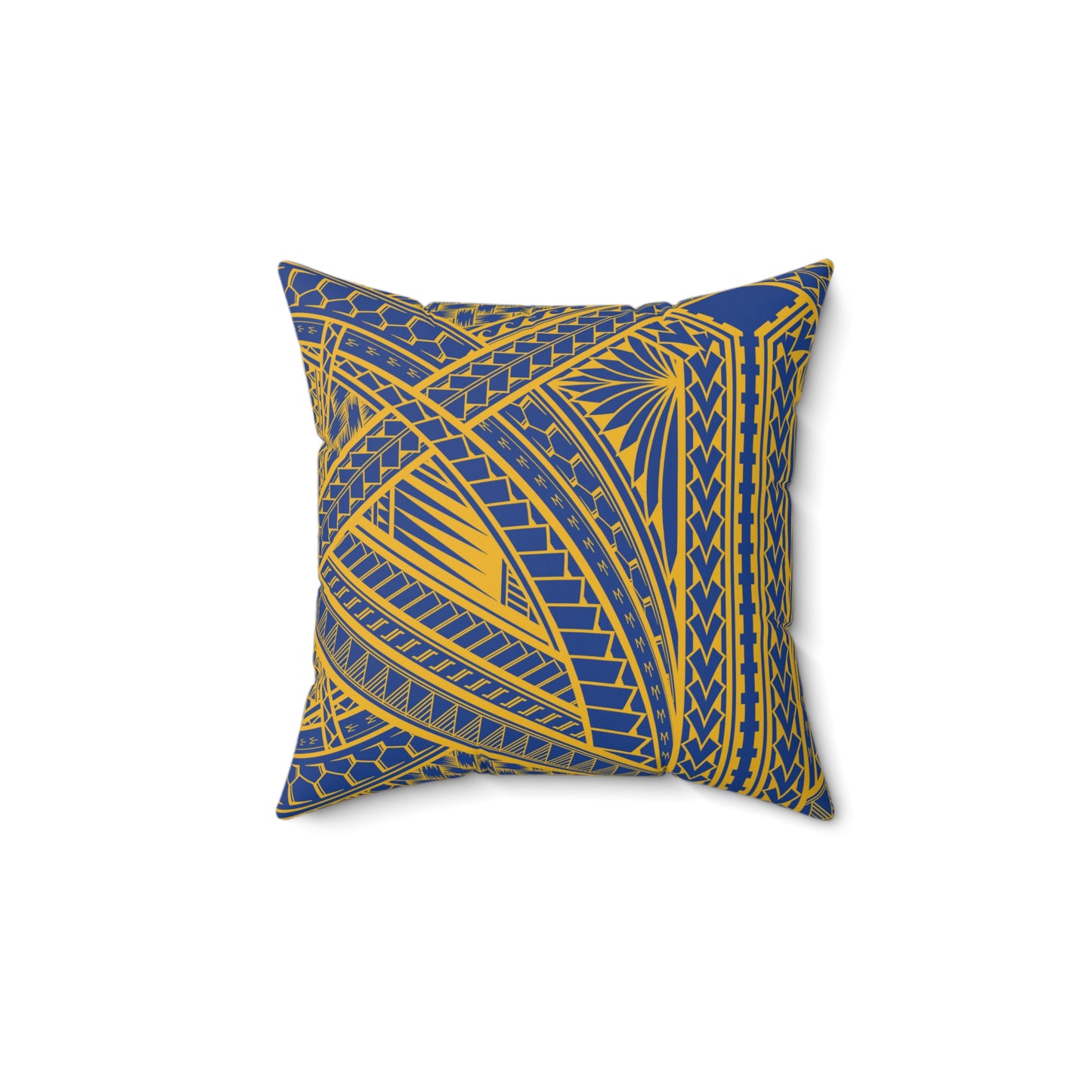 DUBS Faux Suede Square Pillow DUBS Blue Tribal Faux Suede Pillow