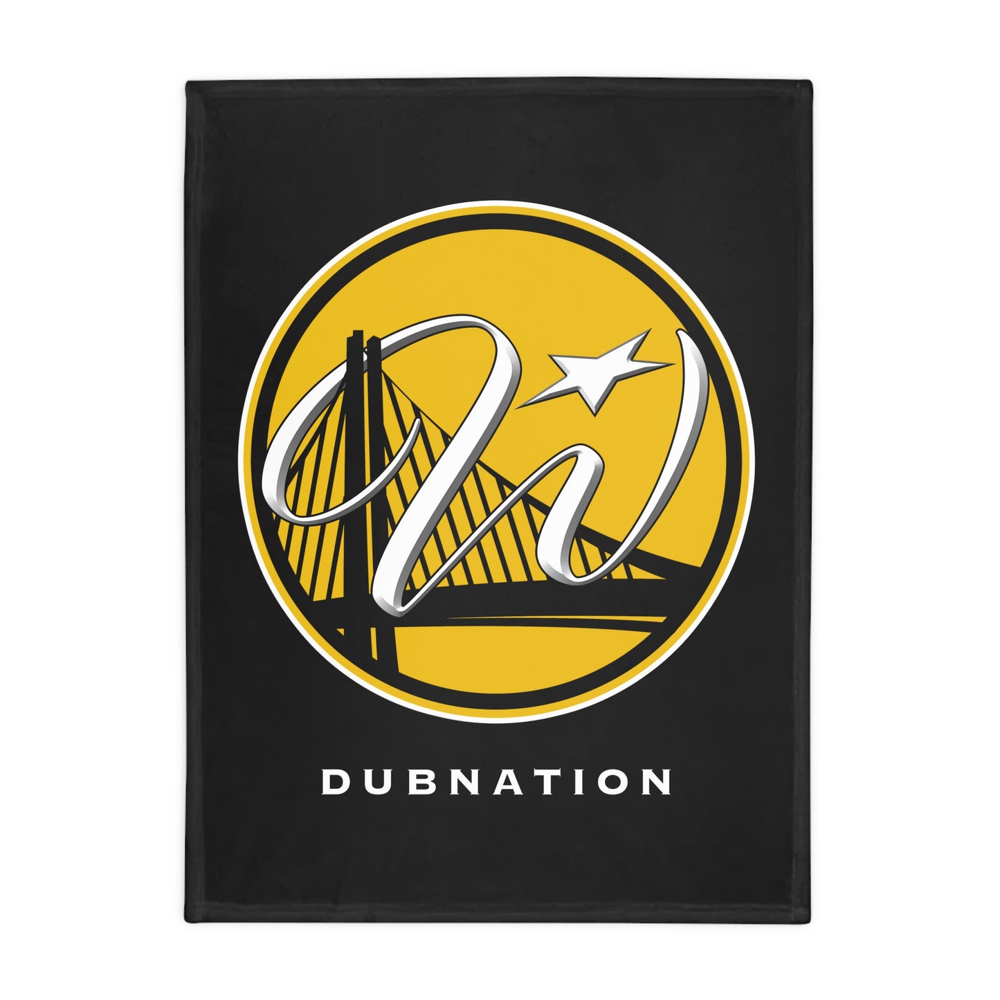 DUBNATION Plush Fleece Blanket, Black Bridge Wrap DubNation