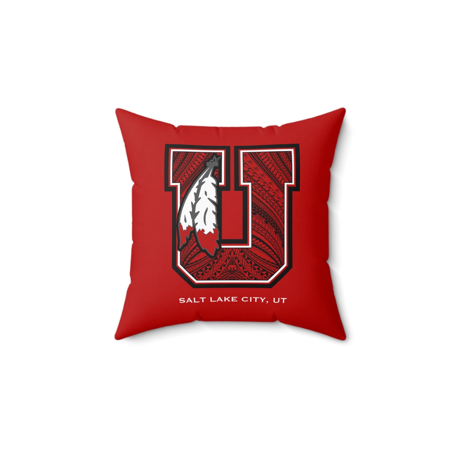 Utes Tribal Faux Suede Square Pillow Utah Faux Suede Pillow Tribal Utes