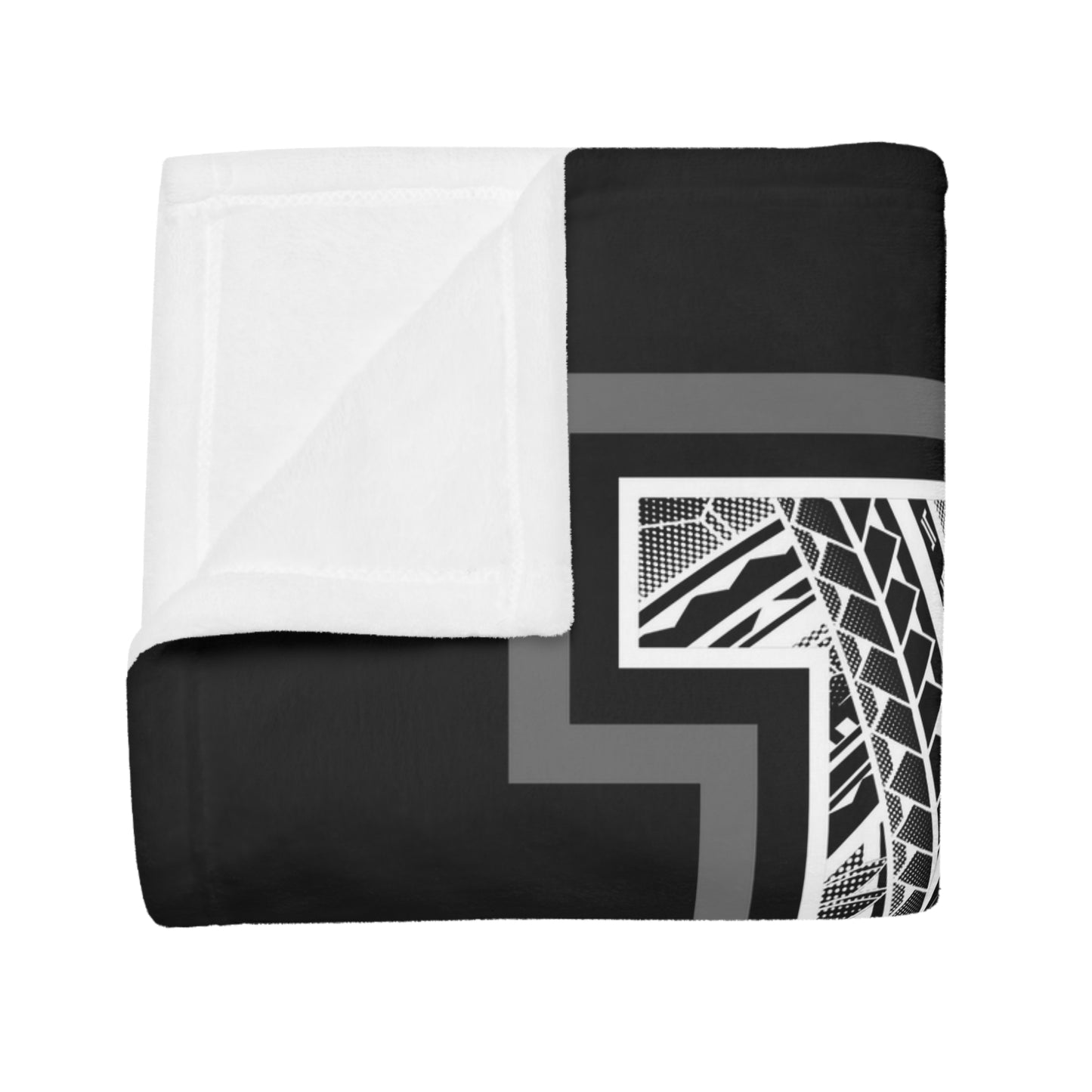 LA TRIBAL Plush Fleece Blanket, Black City of Angels, LA Tribal Turf