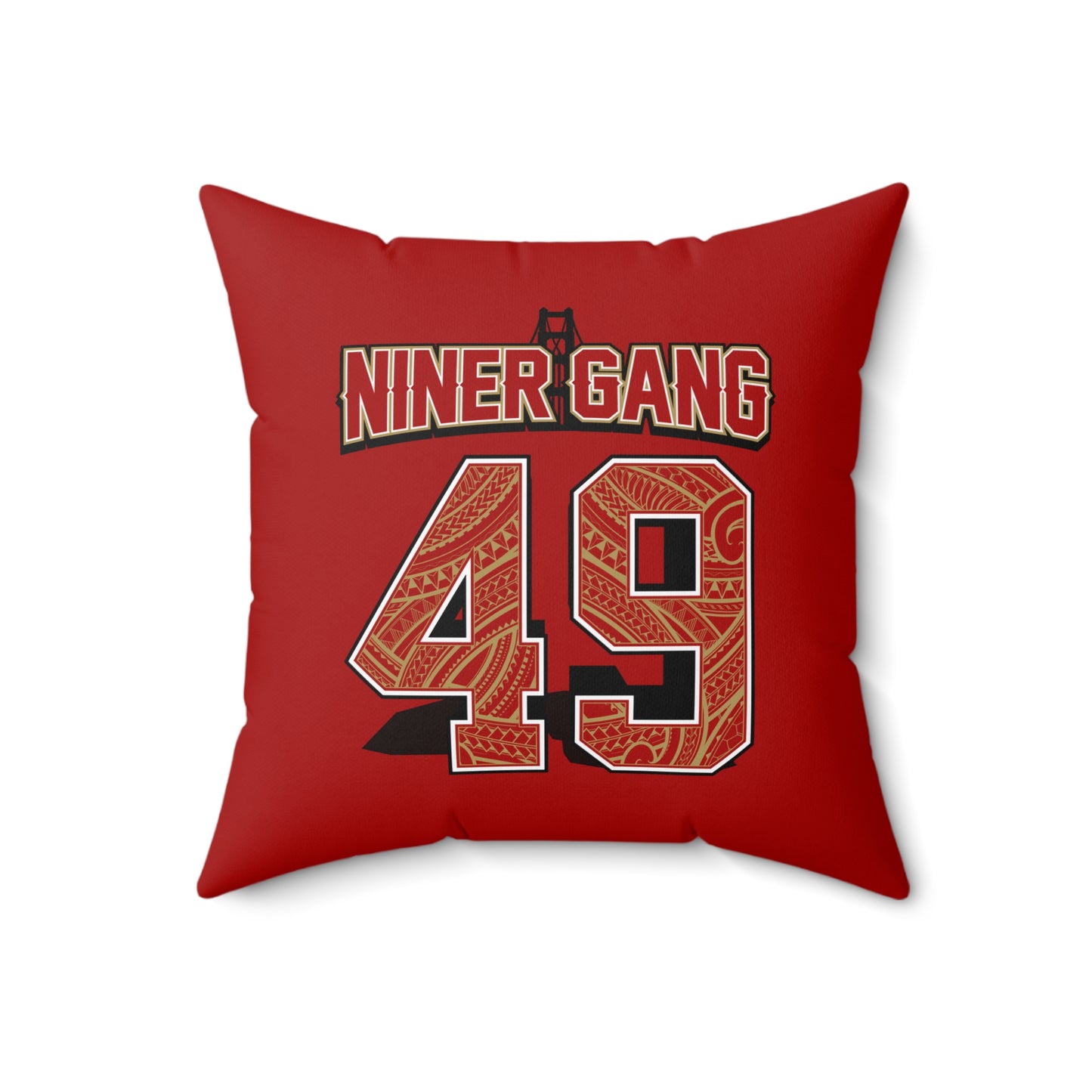 NinerGang Faux Suede Square Pillow Niner Gang Faux Suede Pillow Niners