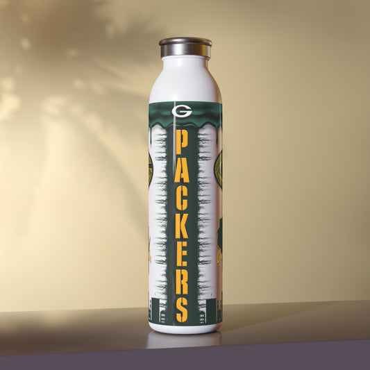 Packers Slim Water Bottle, Packers Water Bottle 20oz Green Bay, Gifts for Him