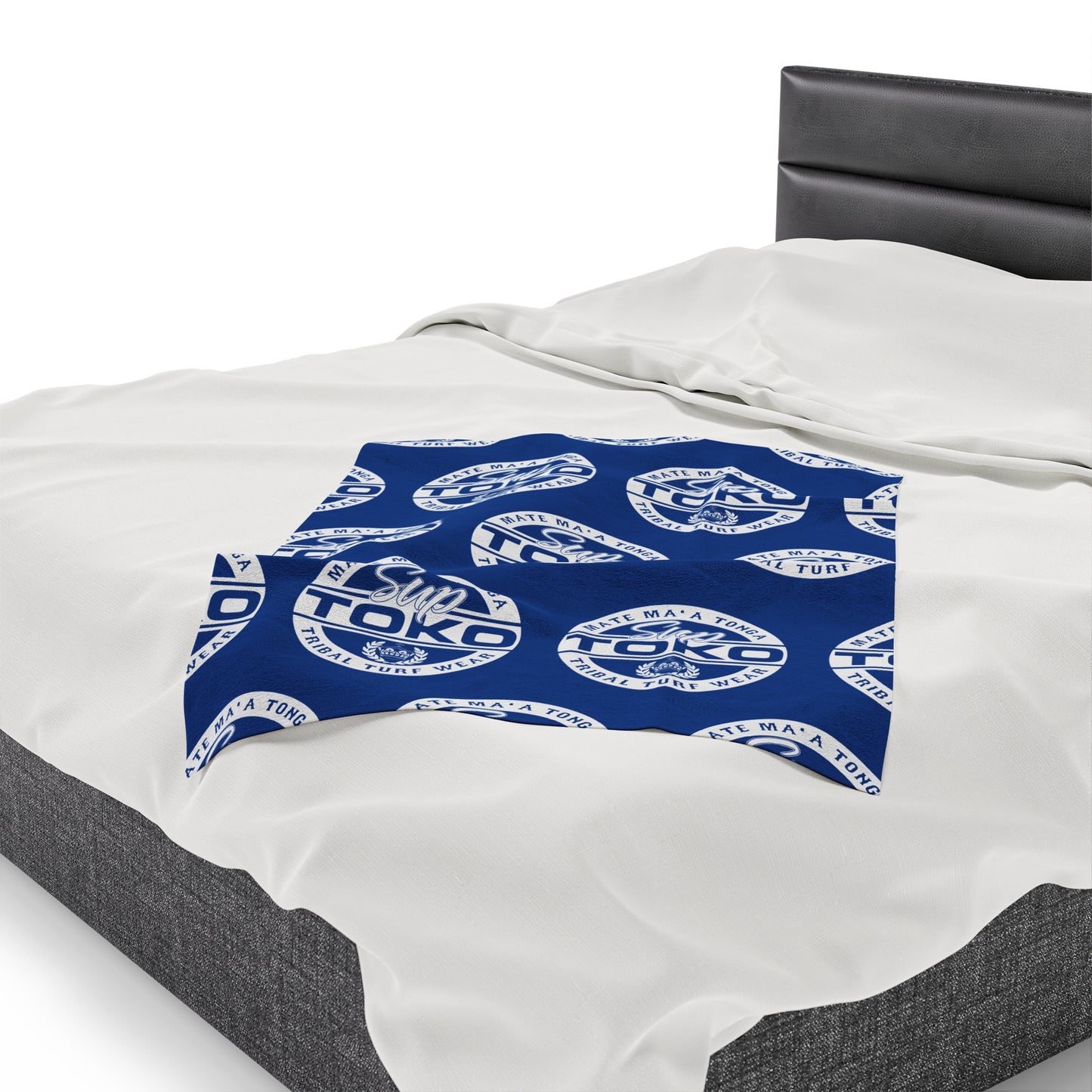 SUP TOKO TTW Velveteen Plush Blanket, Royal Tribal Turf Wear Design