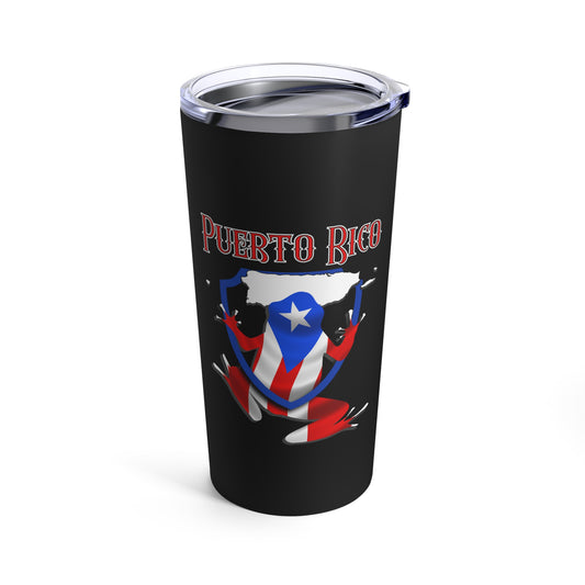 PUERTO RICO CUQUI Tumbler 20oz, Black