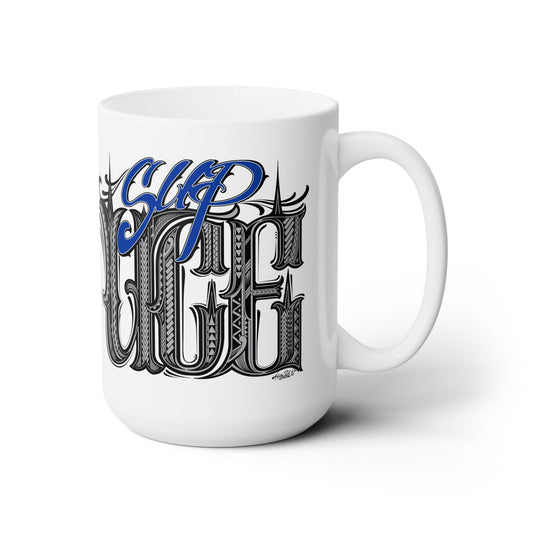 Copy of SUP UCE II Ceramic Mug, 15oz, Blue